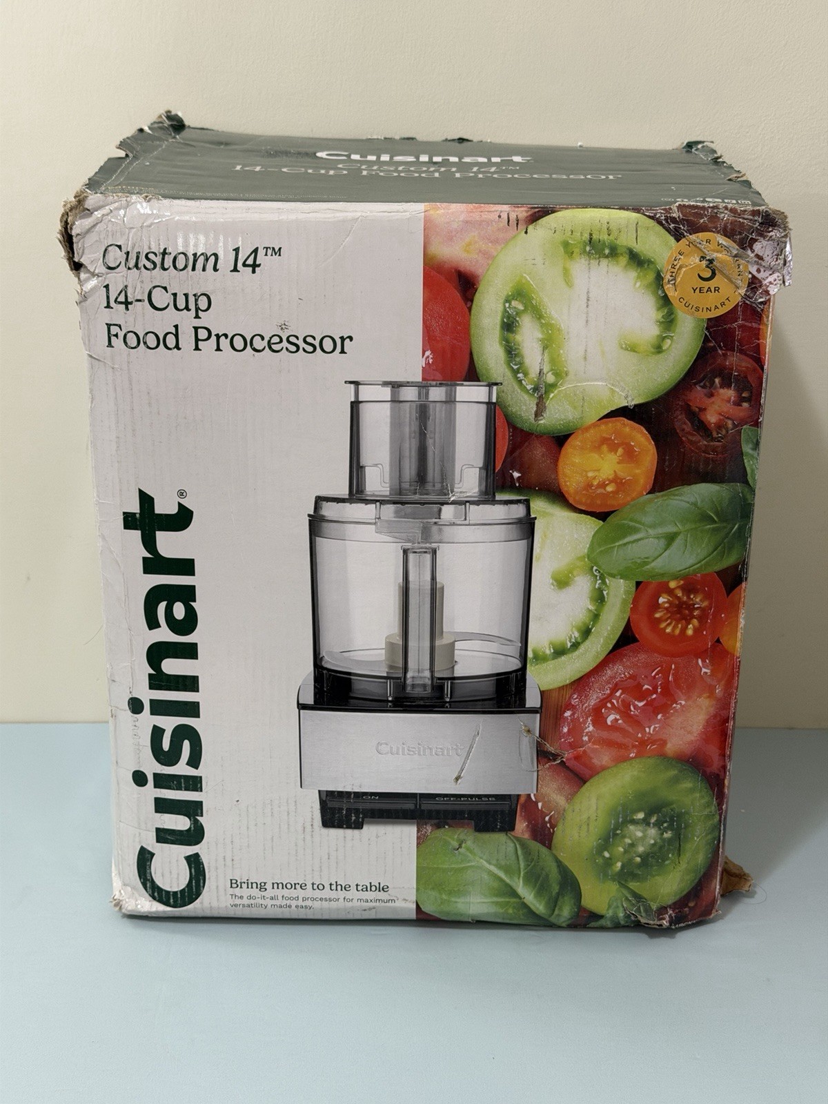 Cuisinart Custom 14-Cup Food Processor, Brushed Stainless, DFP-14BCNY, Brand New