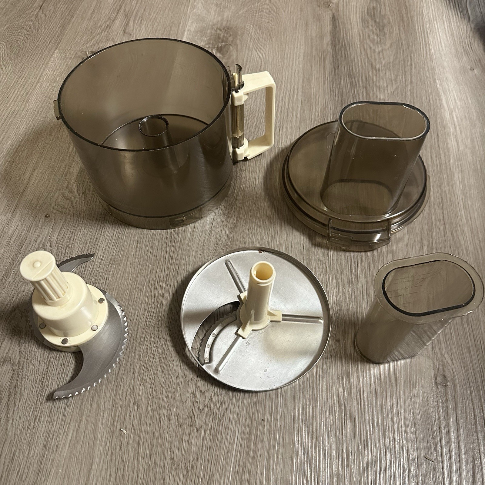 Lot Of 5 Cuisinart Pro Custom Food Processor Attachments Bowl Blades Disc Etc