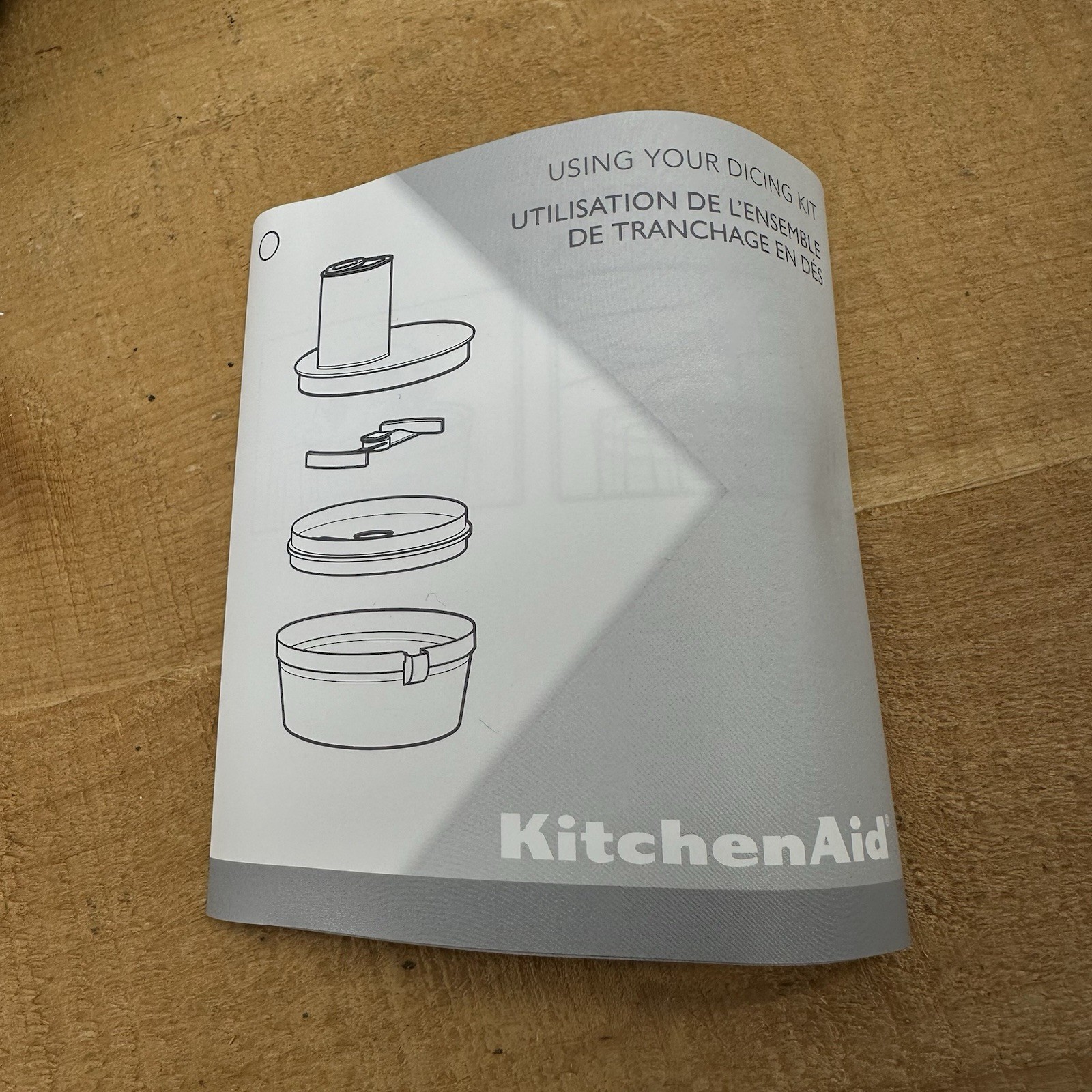 KitchenAid 13 & 14 Cup Food Processor Dicing Kit Attachment Set W10782140A – NEW