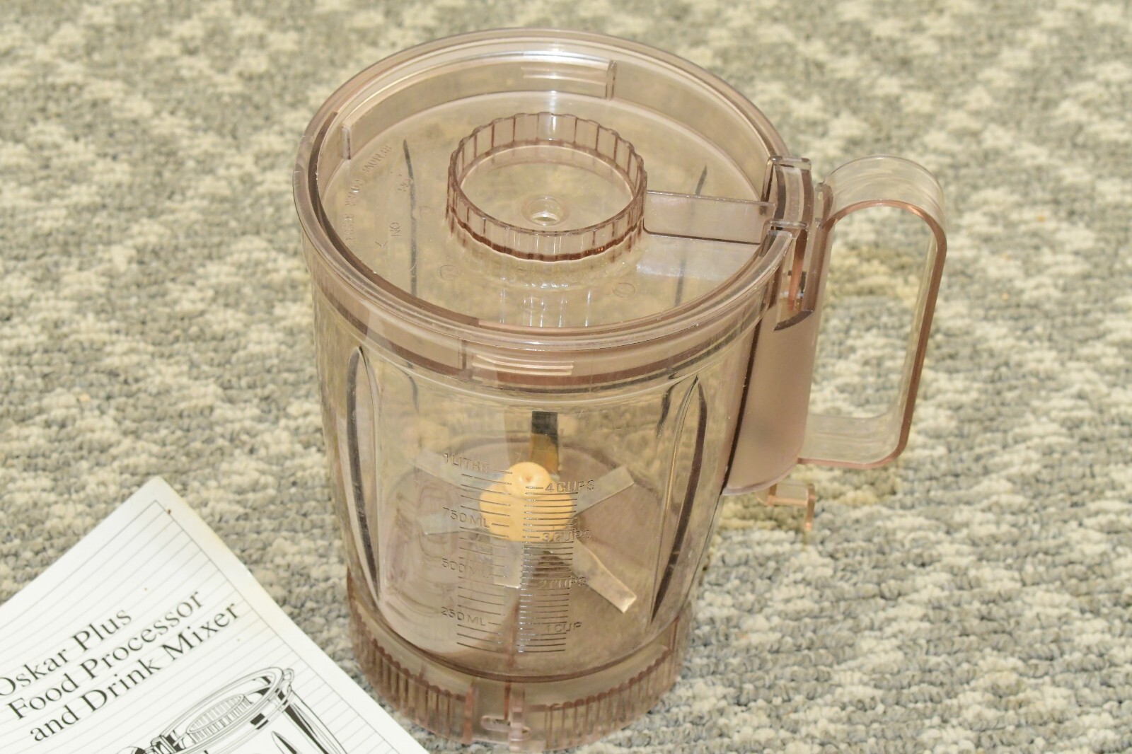 Sunbeam Oskar Plus Food Processor 14141 Replacement Drink Mixer Blender w/ Book