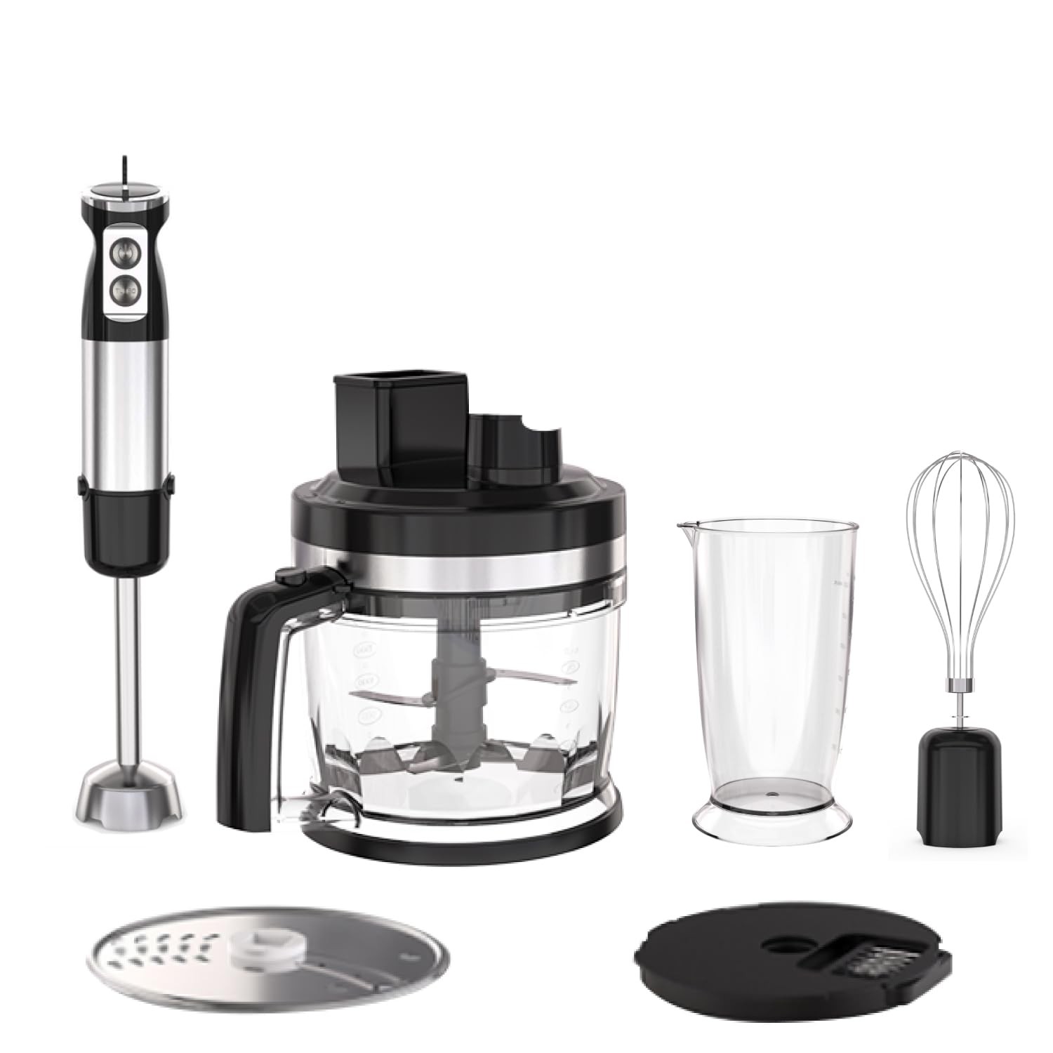 Food Processor & Immersion Hand Blender, 2L Vegetable Chopper With Disk for S…