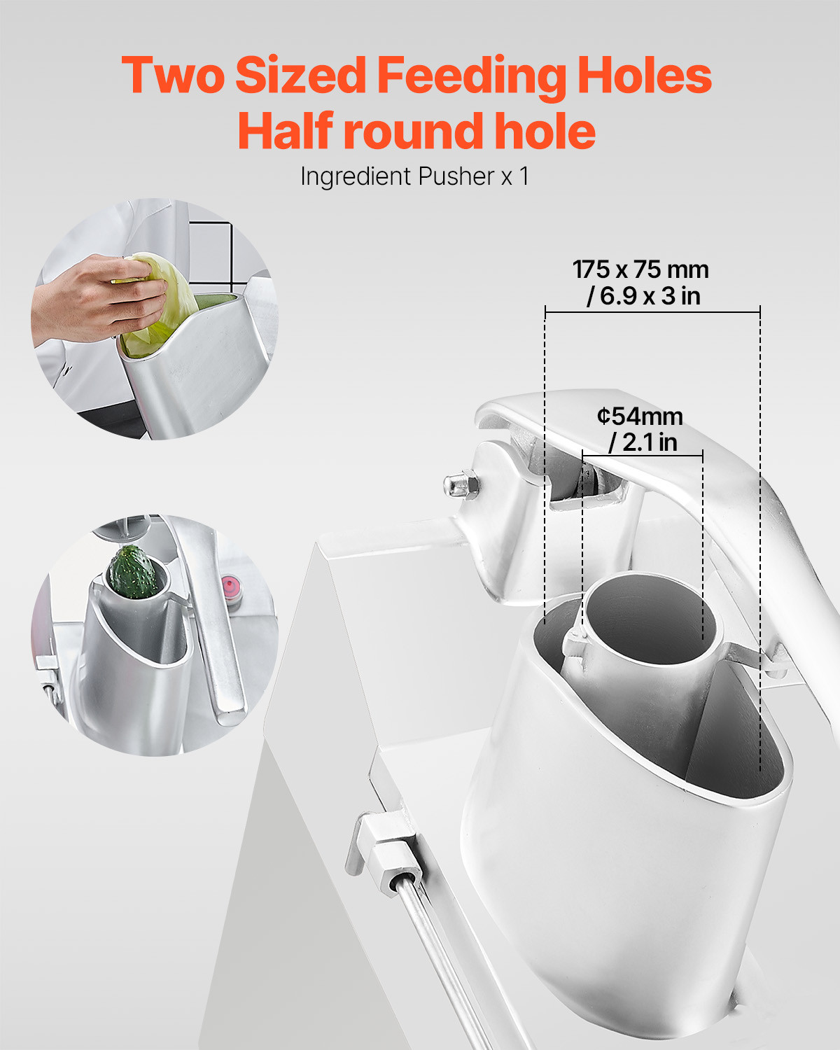 Commercial Food Processor Vegetable Chopper Cutter w/ 6 Blades Fruit Blender