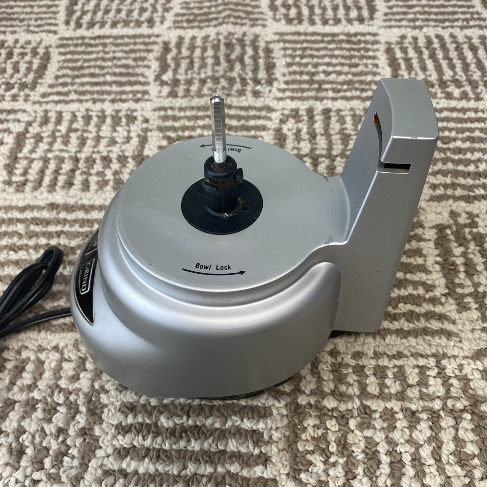 Cuisinart Mini-Prep Plus DLC-2 Motor Base Replacement Tested Working Silver
