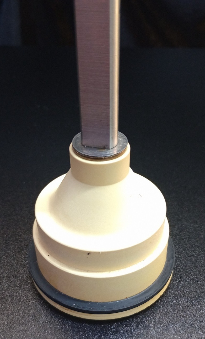 General Electric D2FP1 Food Processor Stem Gear Drive Shaft With Nut & Seal