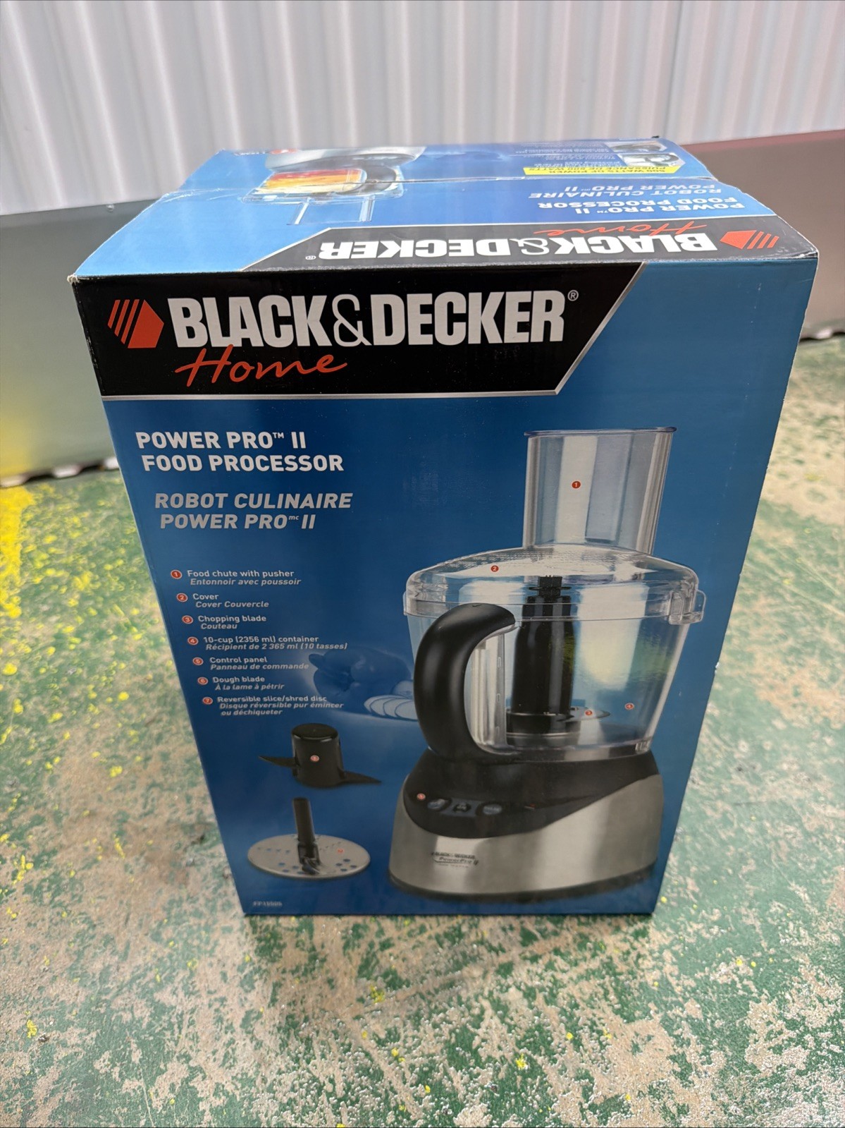 Black & Decker Power Pro II 10 Cup Food Processor FP15505 Brand New Silver Blck