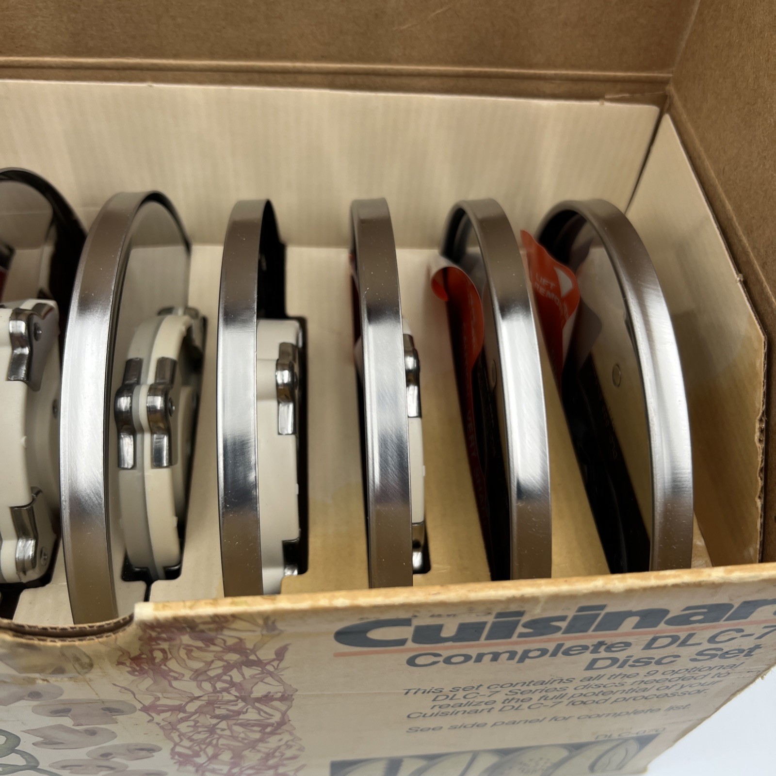 Cuisinart Food Processor DLC-7 Disc Set Cutting Discs Complete DLC-070