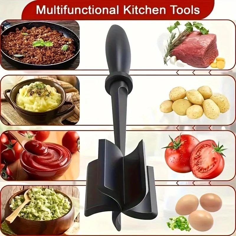Handheld Meat Grinder & Chopper Manual Blender for Fast Kitchen Prep