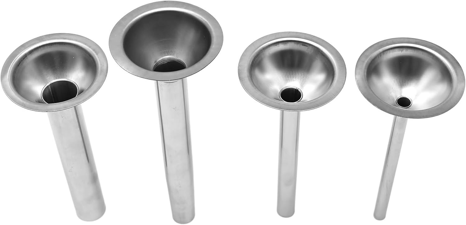 Stainless Steel Sausage Stuffer Tubes Food Meat Grinder #22, Silver