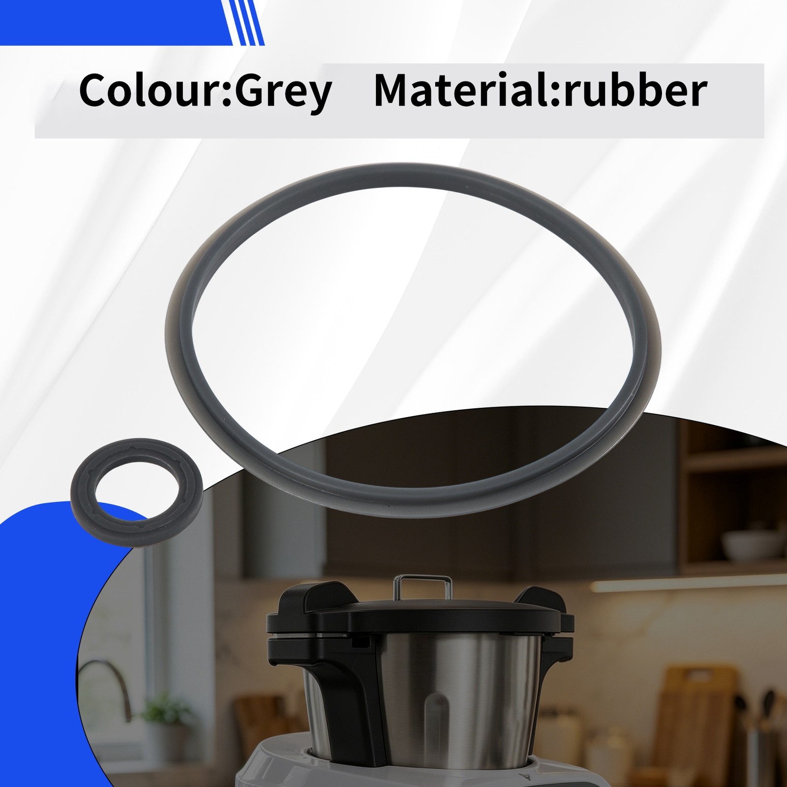 Sealed for Monsieur Cuisine Connect & Lid Gasket + Sealing Mixer Parts K5V5