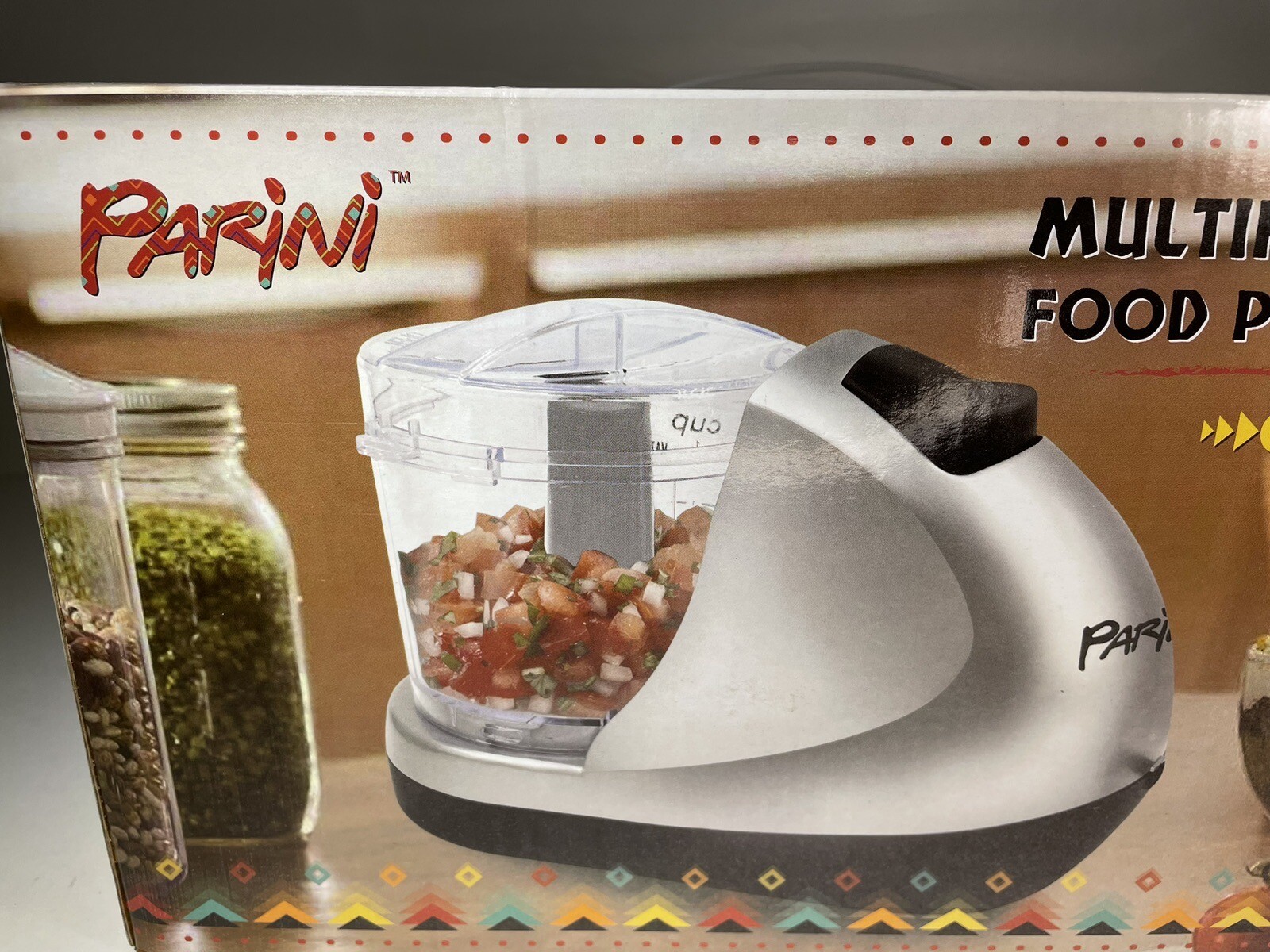 Parini Multifunction Food Processor/Blender NDJ-208 CHOPS/DICES/SHREDS NOB