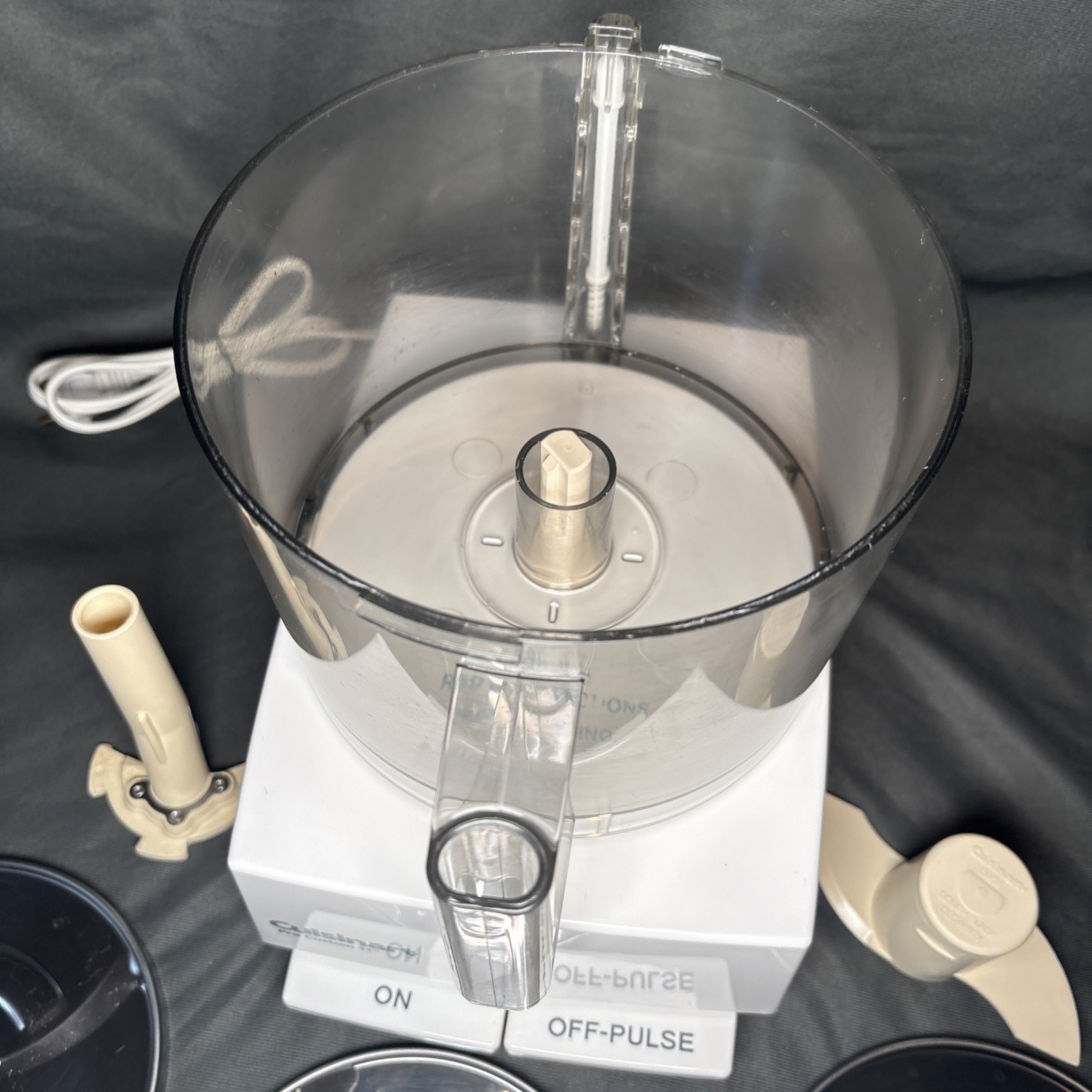 Cuisinart Pro Custom 11 Food Processor DLC-8S White Lot w/ Accessories – Works