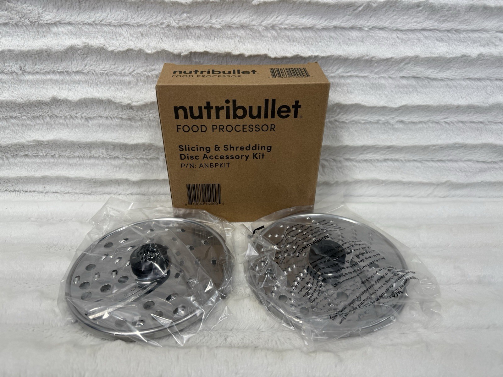Nutribullet Food Processor Slicing & Shredding Disc Accessory Kit – NEW