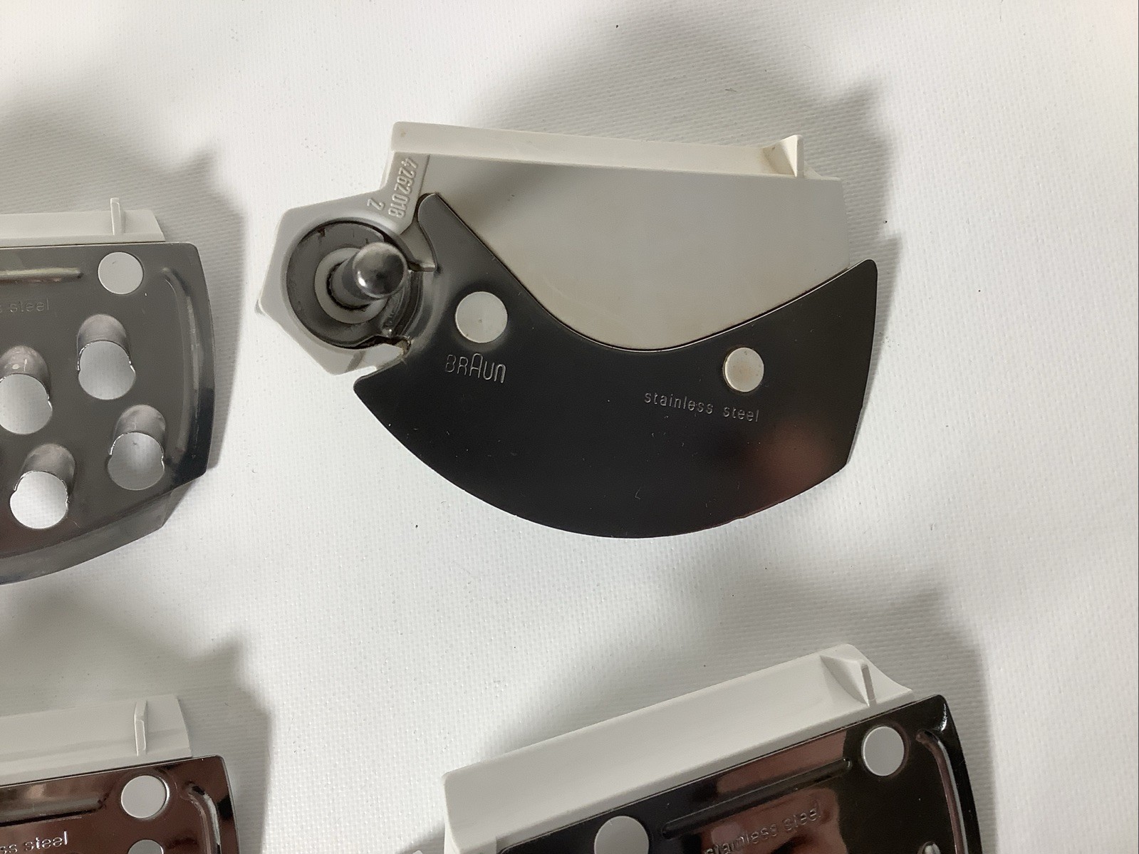 Braun Food Processor 4258 4259 4261 Lot of 4 Blade Inserts Replacement Parts