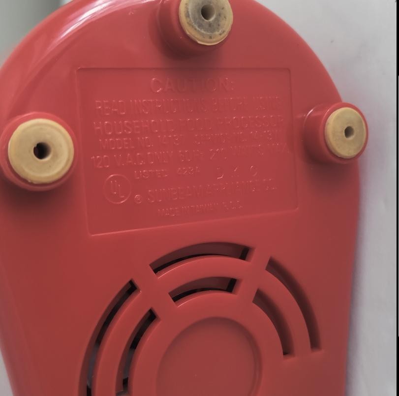 Sunbeam Oskar Jr Chopper Plus Mini Grinder Food Processor Red 14137 Tested Works