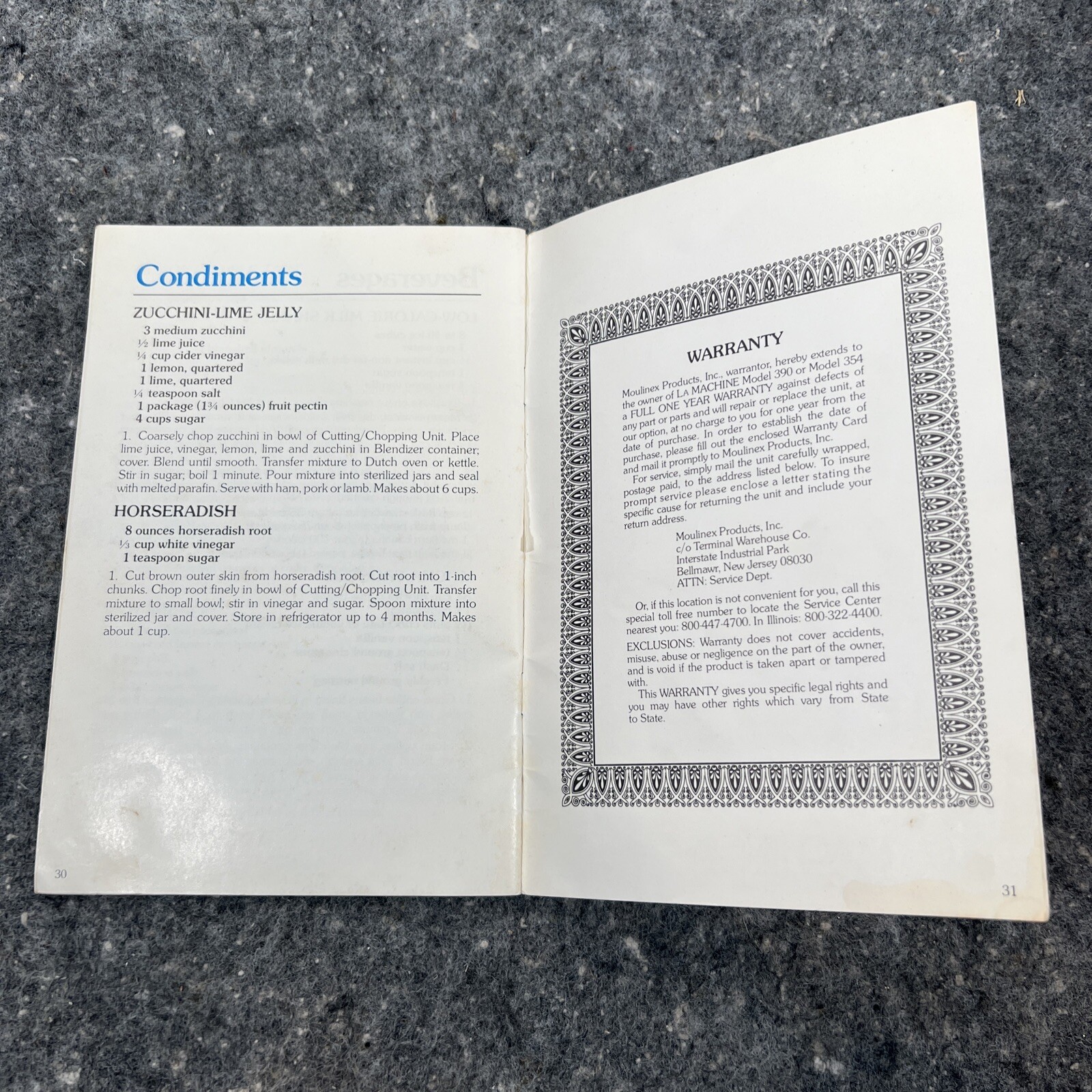 LA Machine Food Processor Model 390 & 354 Instructions and Operating Manual