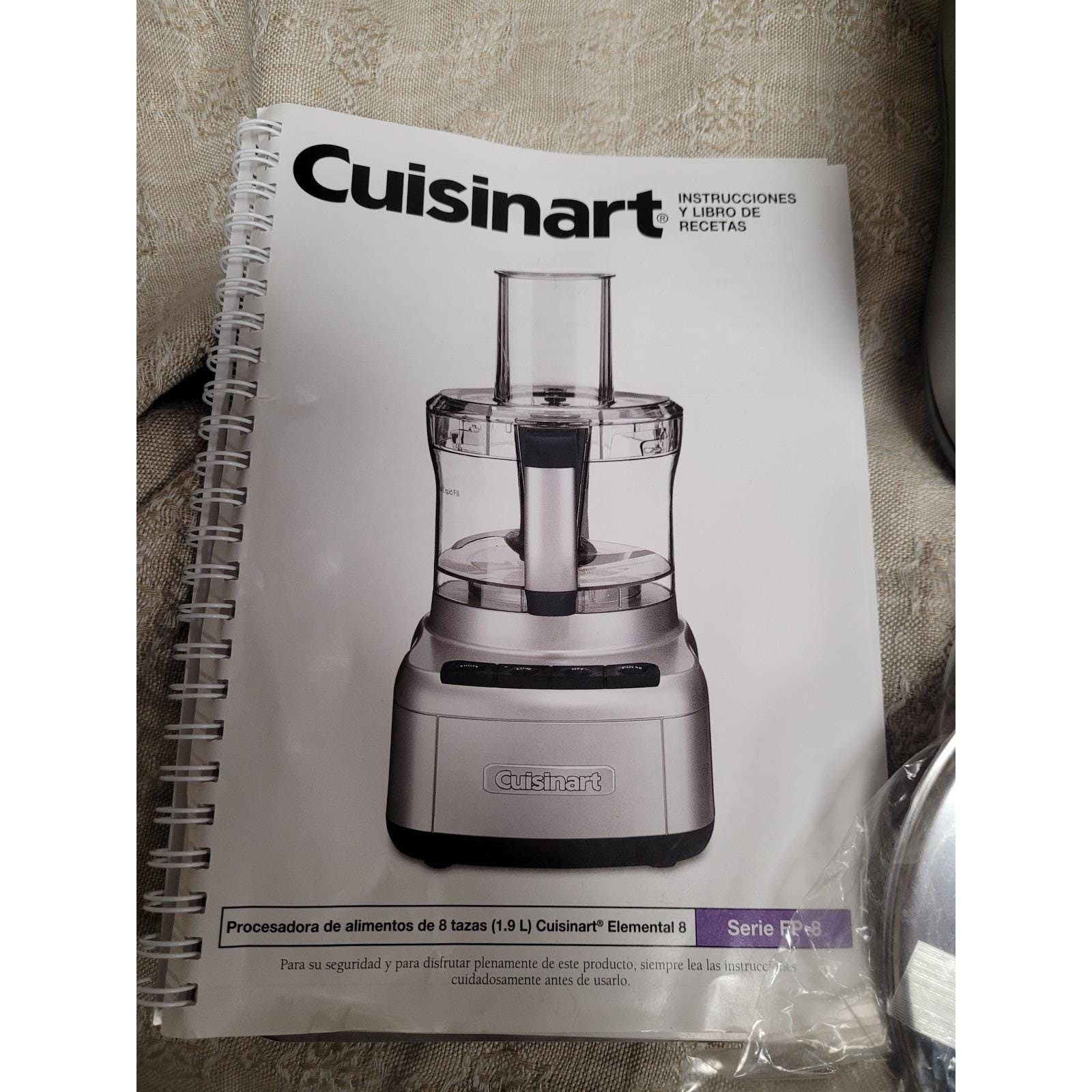 Cuisinart Elemental 8 Cup Food Processor Gunmetal FP-8GM 350WI Motor Open Box
