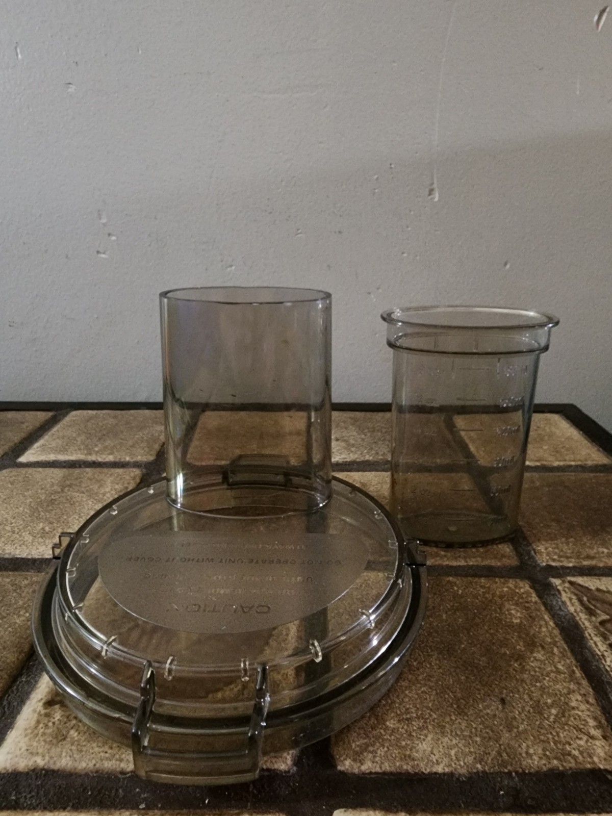 Sunbeam Mixmaster Food Processor Le Chef 14-11 Feed Tube Lid Cover and Pusher