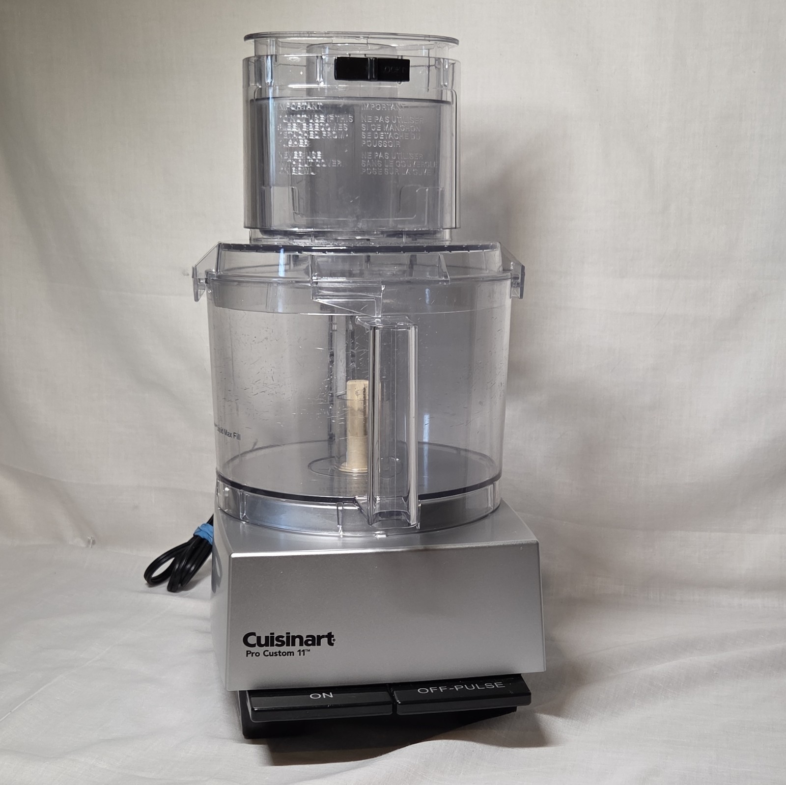 Cuisinart Pro Custom 11 Food Processor DLC-8S Silver TESTED & WORKING