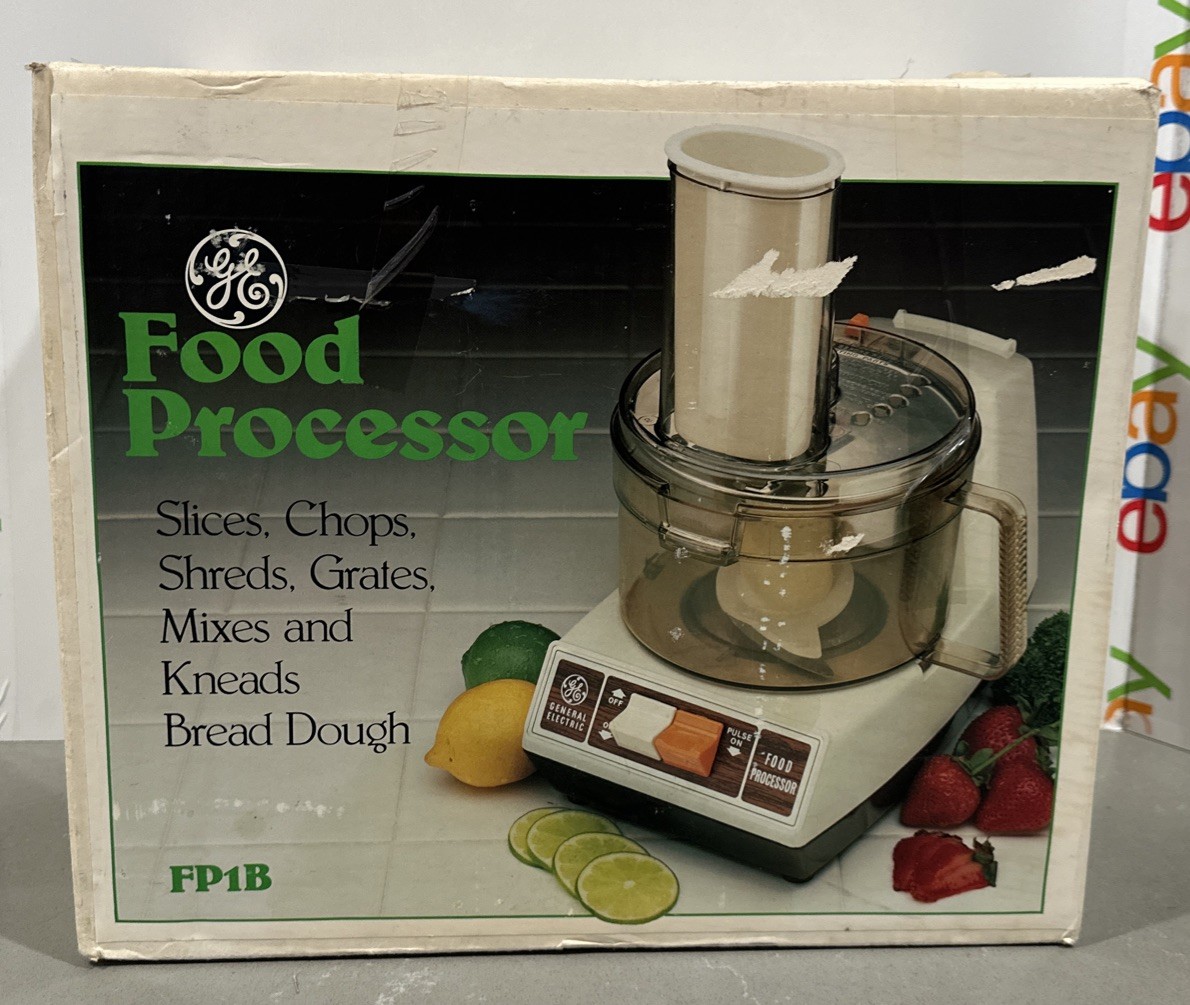 NEW UNUSED GE Food Processor Model FP1B Vintage General Electric