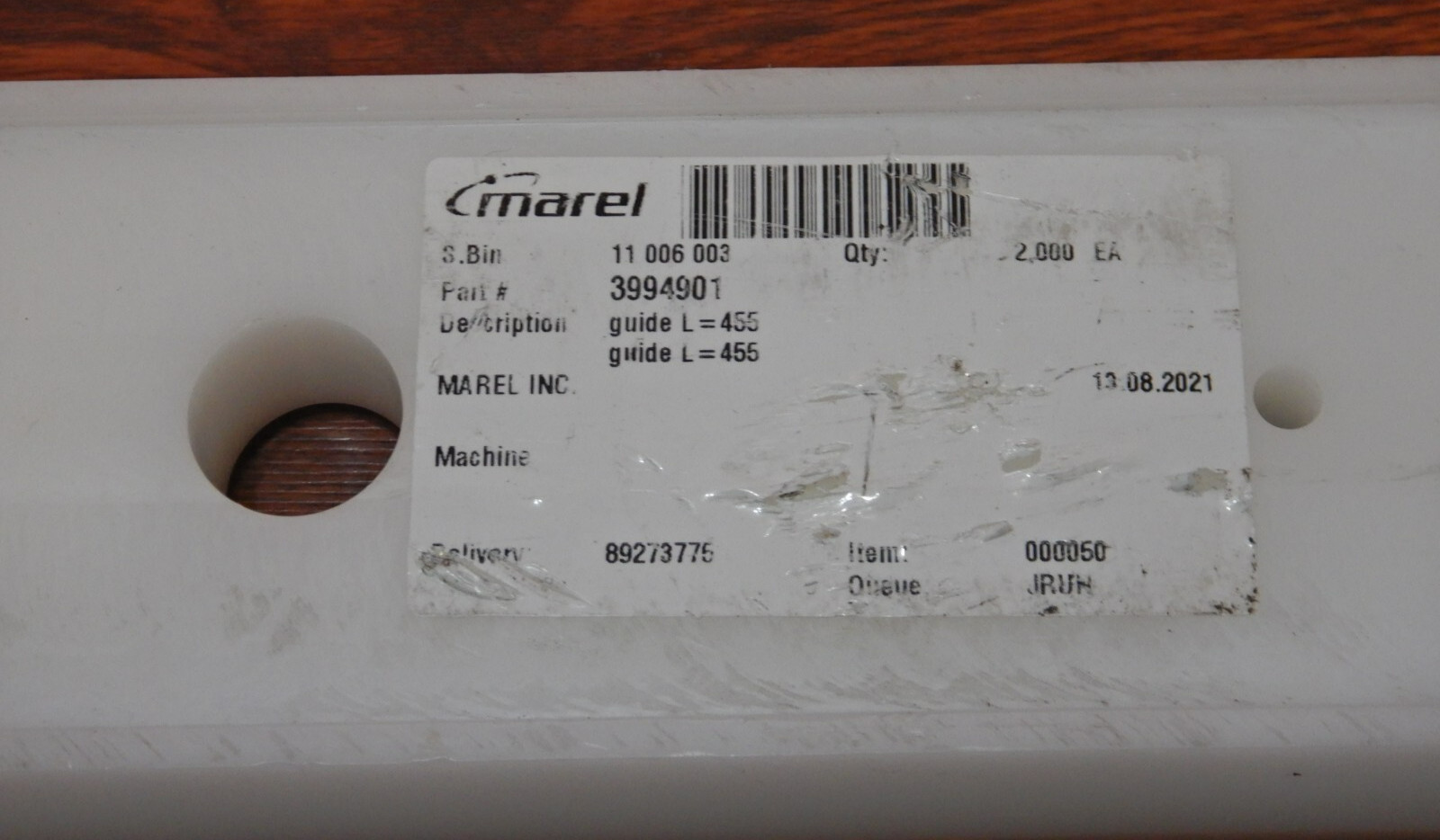 Marel Food Processing Machine Parts 3994901 Guide L, 445