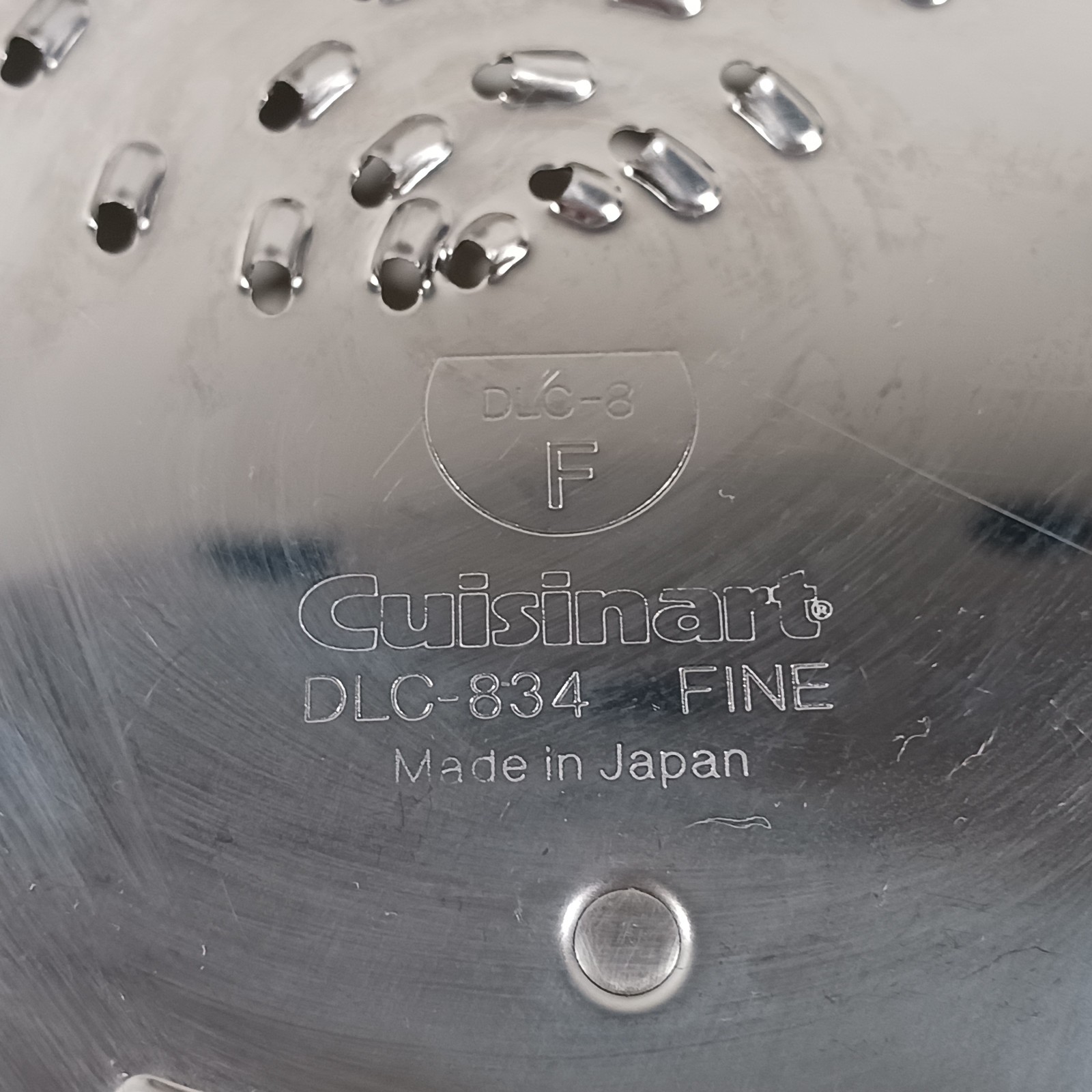 Cuisinart DLC-8 Food Processor Disc Blade Set of 7 Blades and Holder Stand