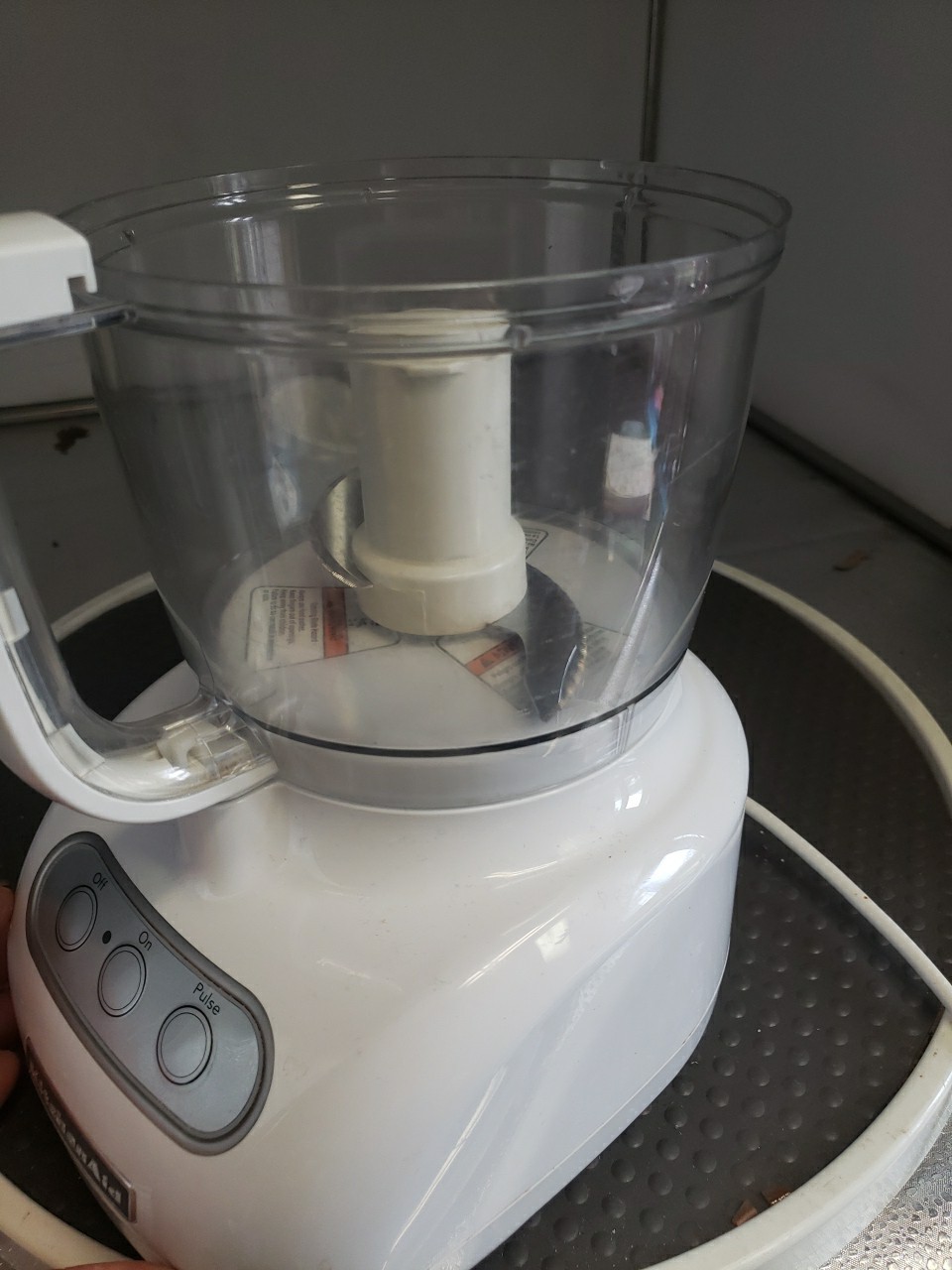 KitchenAid Food Processor White KFP715WH2 Motor Base Bowl Blade Lid TESTED