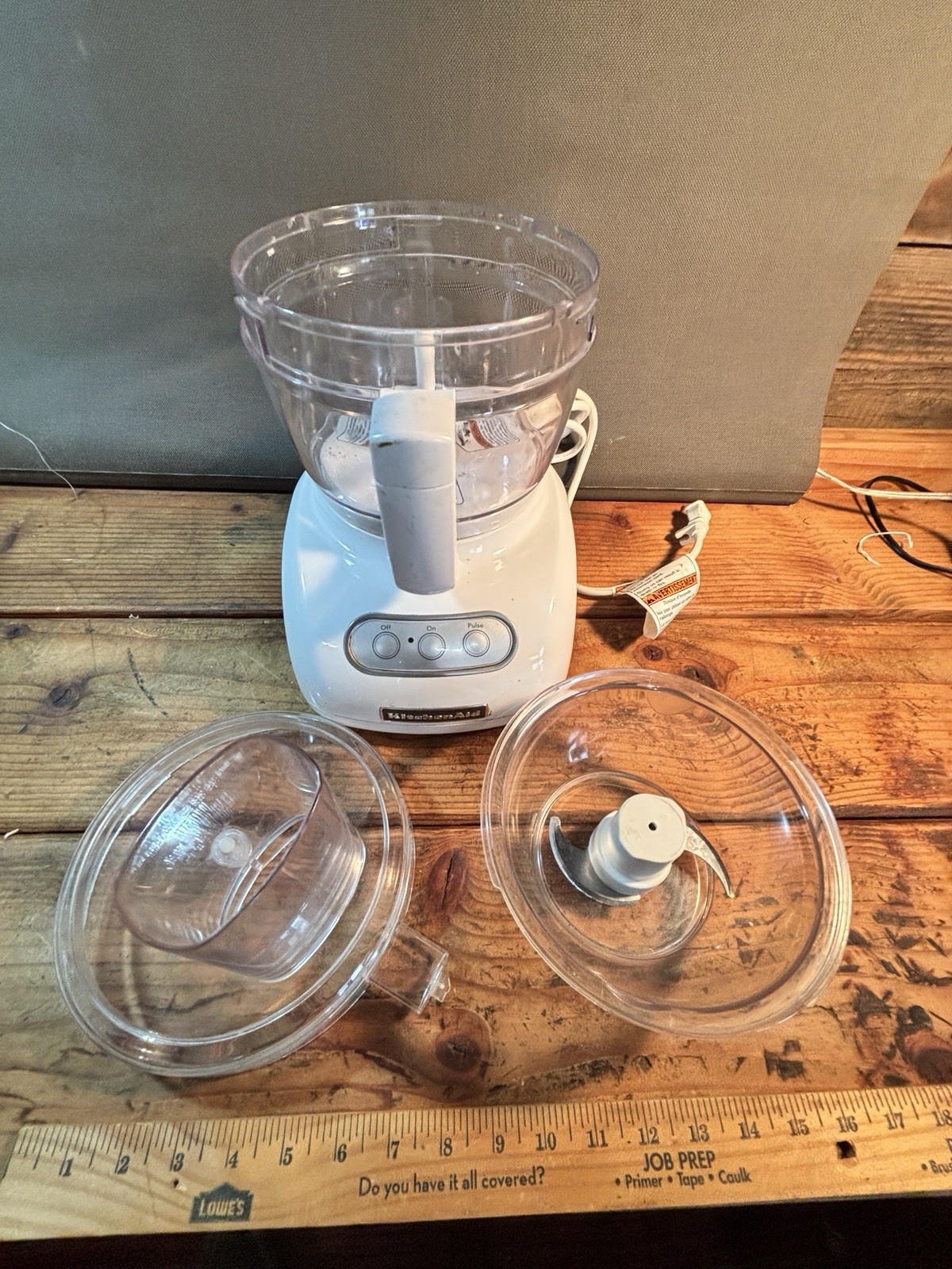 Kitchen Aid 9-Cup Food Processor Model KFP740QWH1