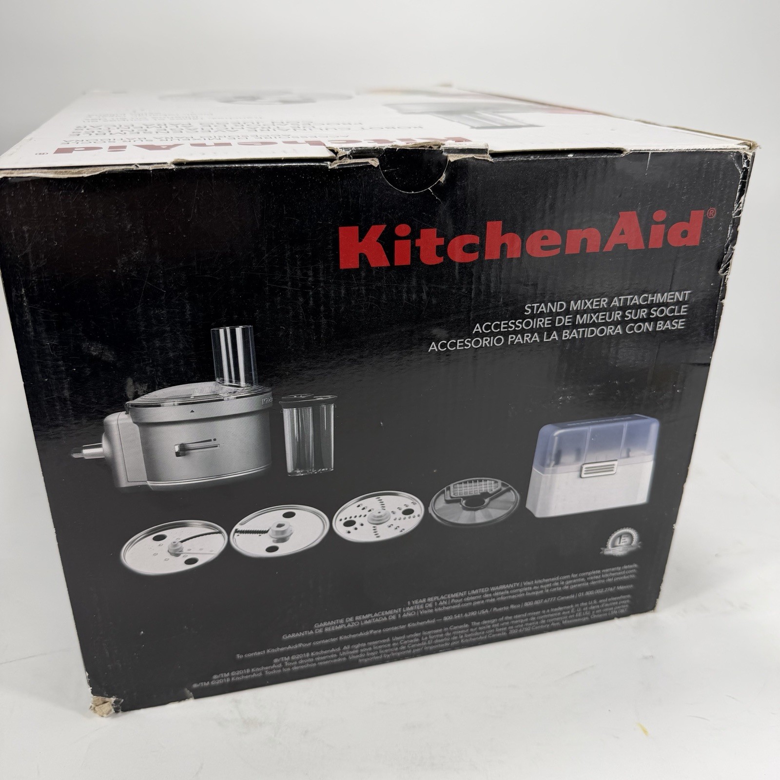 KitchenAid Food Processor Dicing Kit Stand Mixer Attachment KSM2FPA Open Box