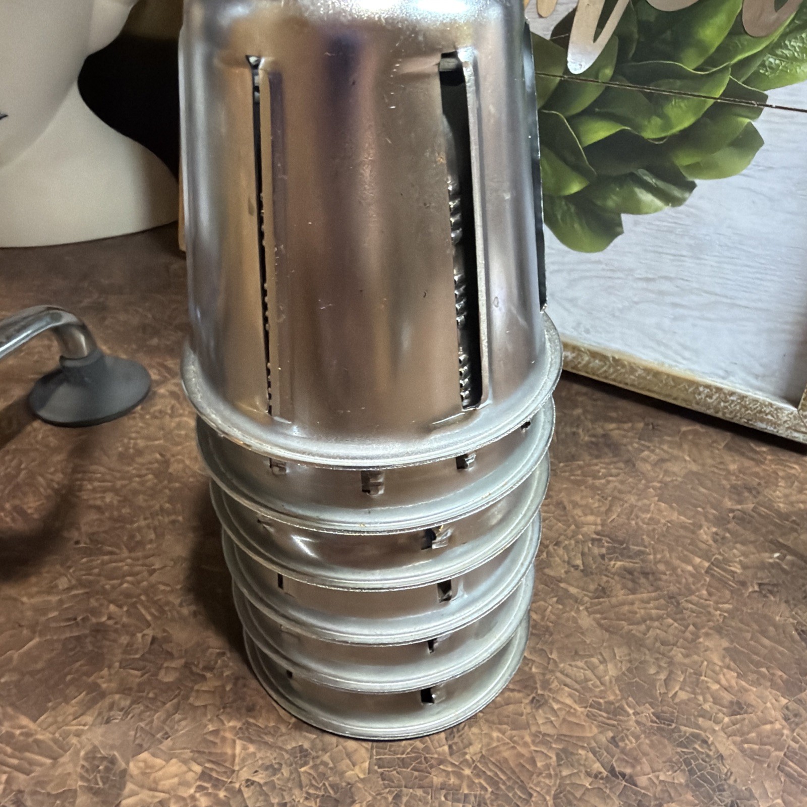 Saladmaster Vintage Five Star Food Processor Chopper Shredder Slicer 5 Cones