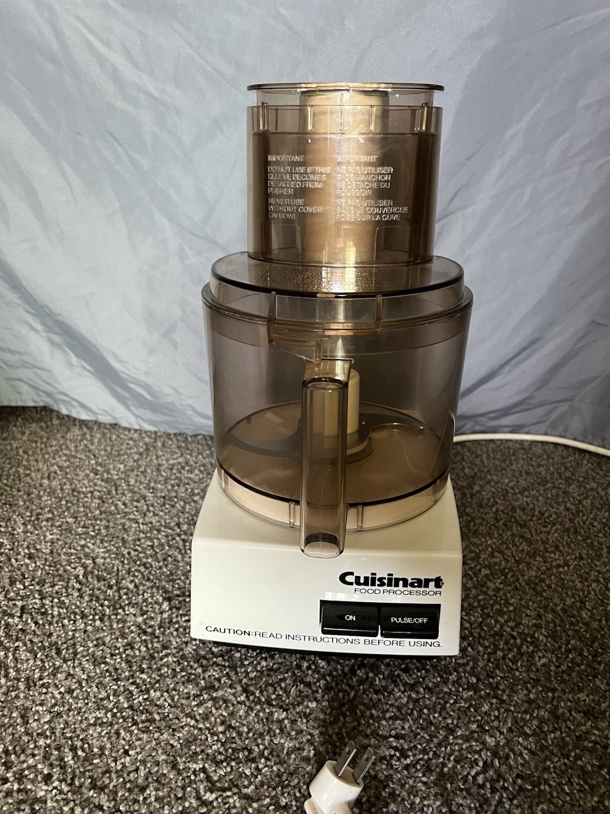 Vintage Cuisinart DLC-8F 11-Cup Amber Food Processor – Made In Japan – TESTED