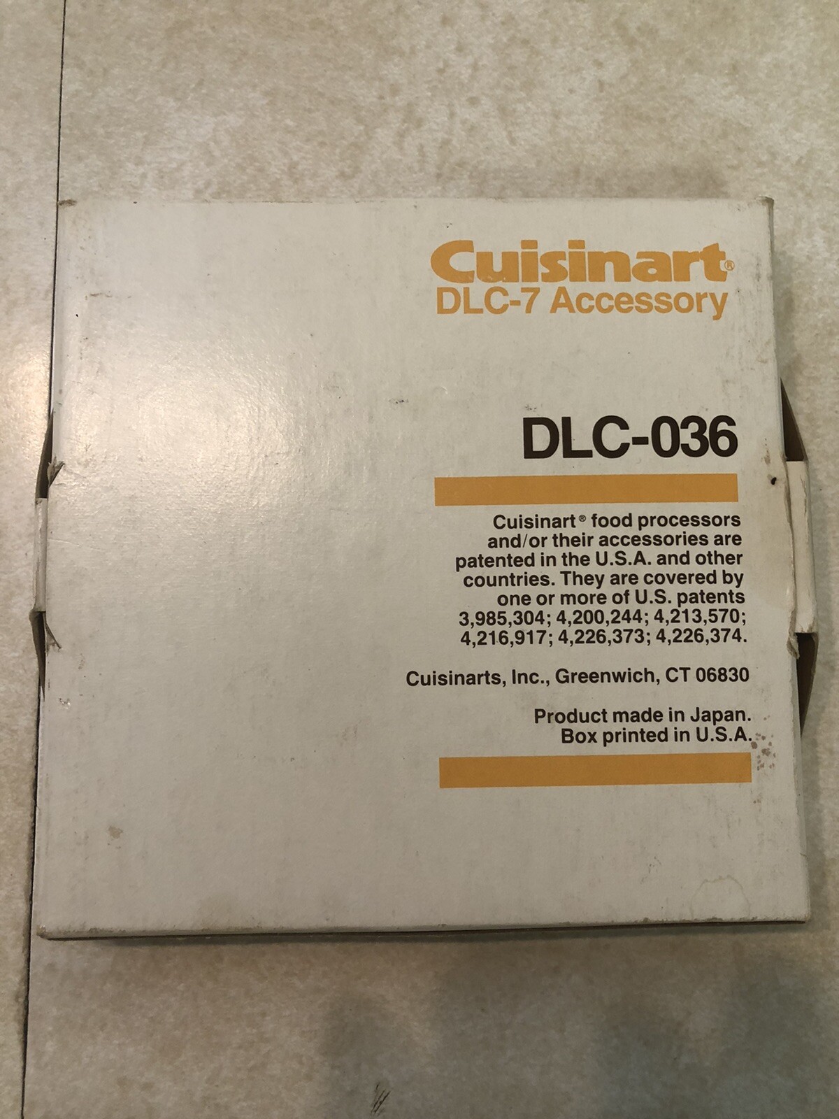 CUISINART DLC-036 NEW French Fry Cut Disc Fruit Veggies French Fry 6MM UseDLC-7