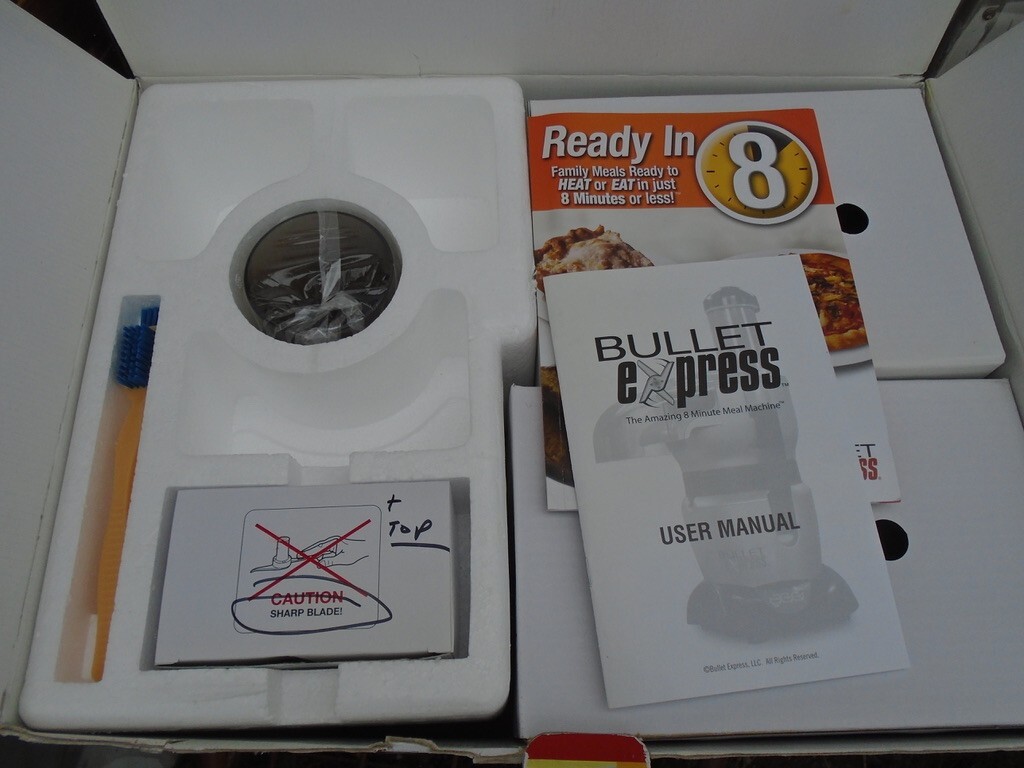 The Bullet Express System with Bonus Juicer Express Trio Meal Maker NEW Open Box