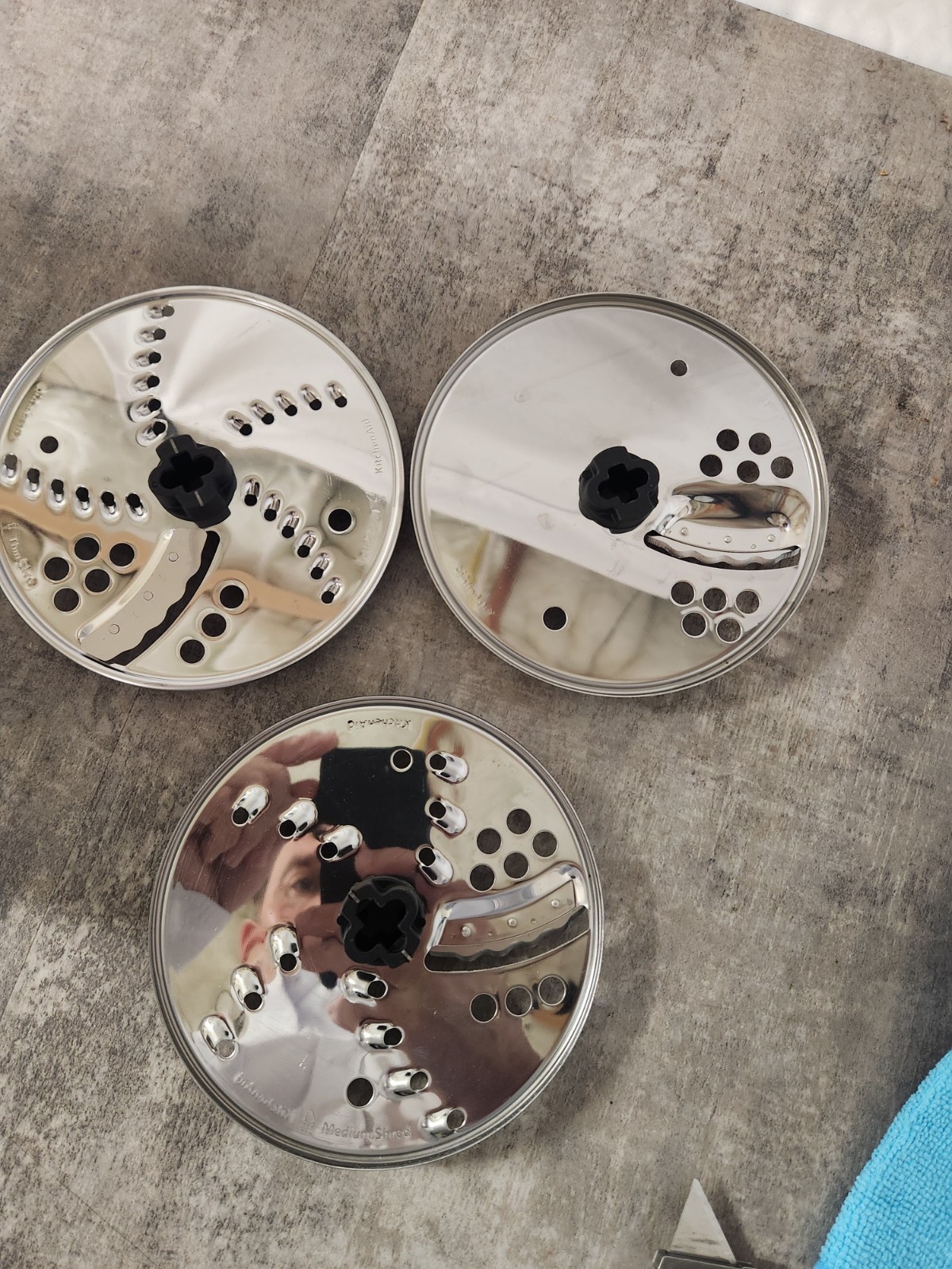KitchenAid 9 Cup Food Processor KFP0919CU Replacement Disc Blades Set of 3
