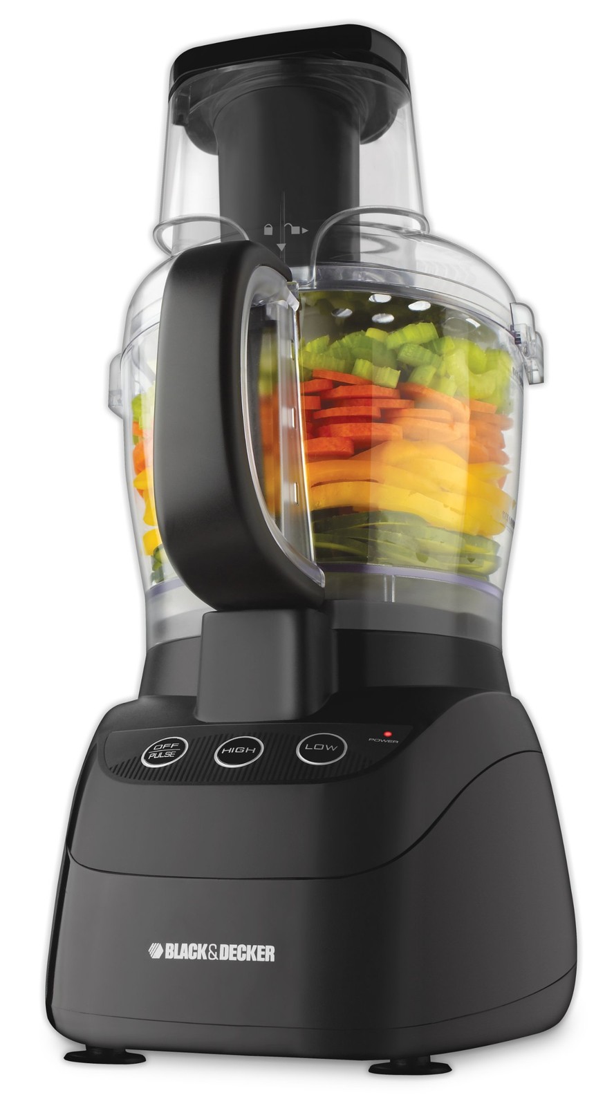 BLACK+DECKER FP2500B Power Pro Wide-Mouth Food Processor 10-Cup Black