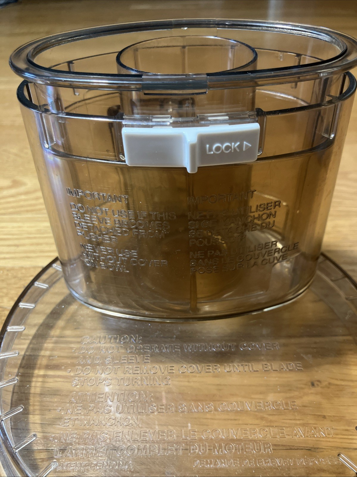 Cuisinart Lid Food Processor DLC-7E Replacement Lid Made In Japan