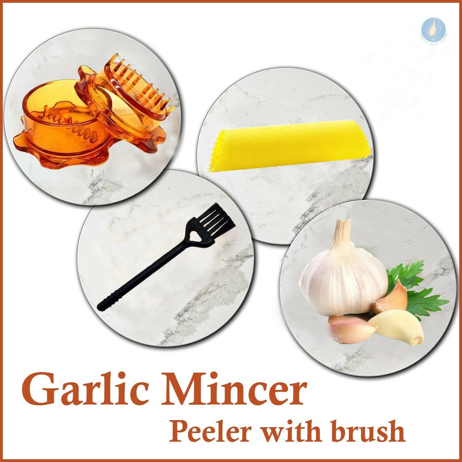 Angel’s peel lounge Food Processor(orange mincer with peeler bru