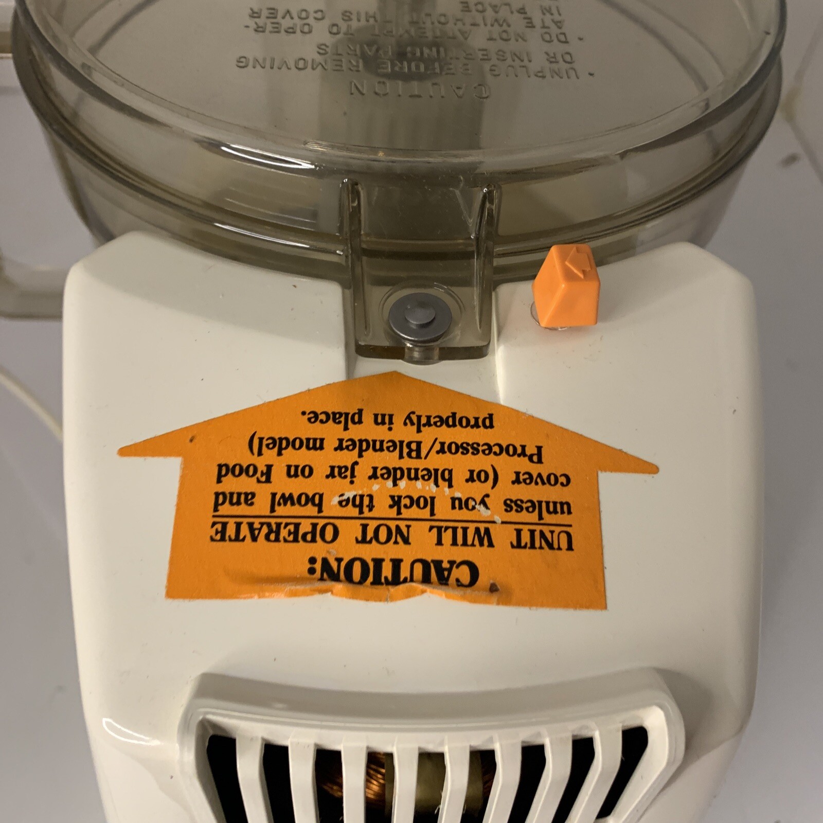 Black & Decker Classic Food Processor Full Capacity 2 Speed D1FP1D TESTED VTG