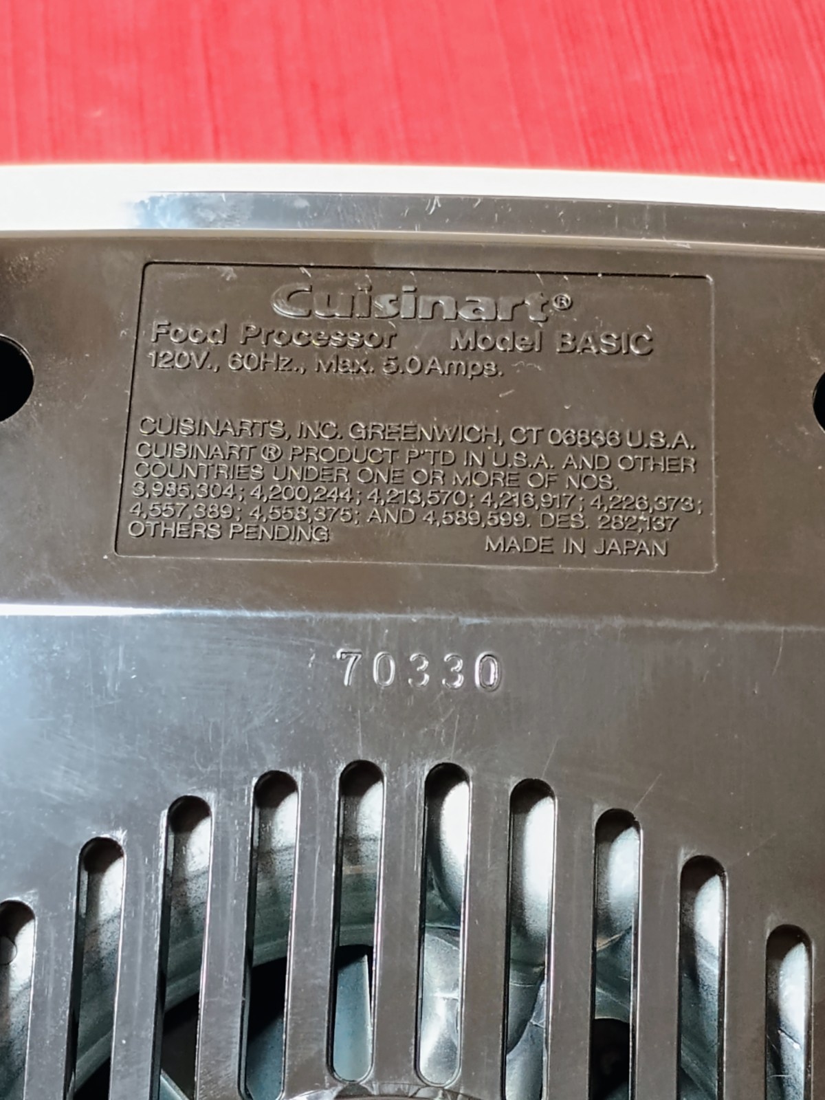 Cuisinart Basic Food Processor Motor Replacement Base Only – Tested Working