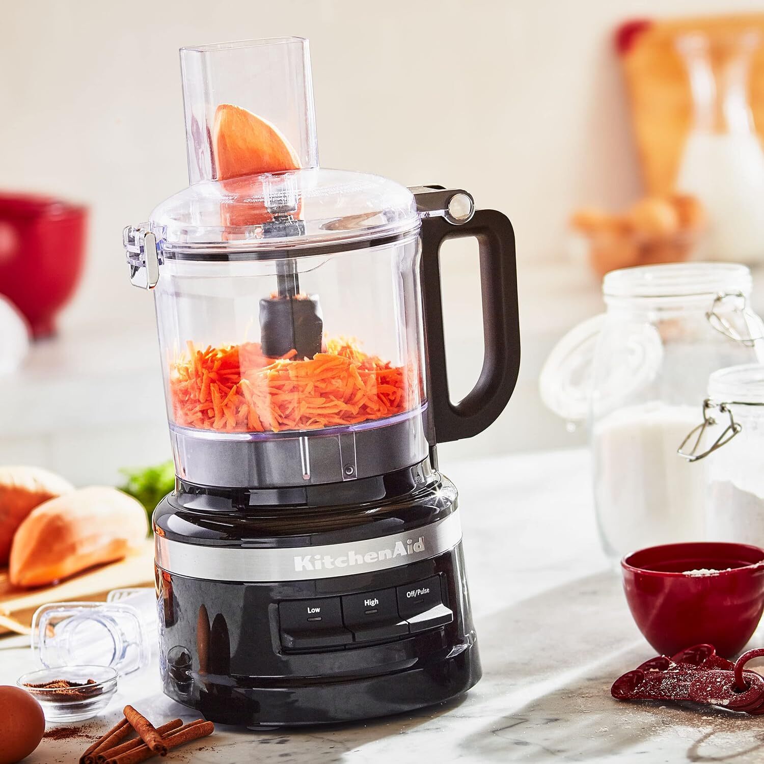 Brand New KitchenAid KFP0718OB Easy Store Food Processor, 7 Cups, Onyx Black