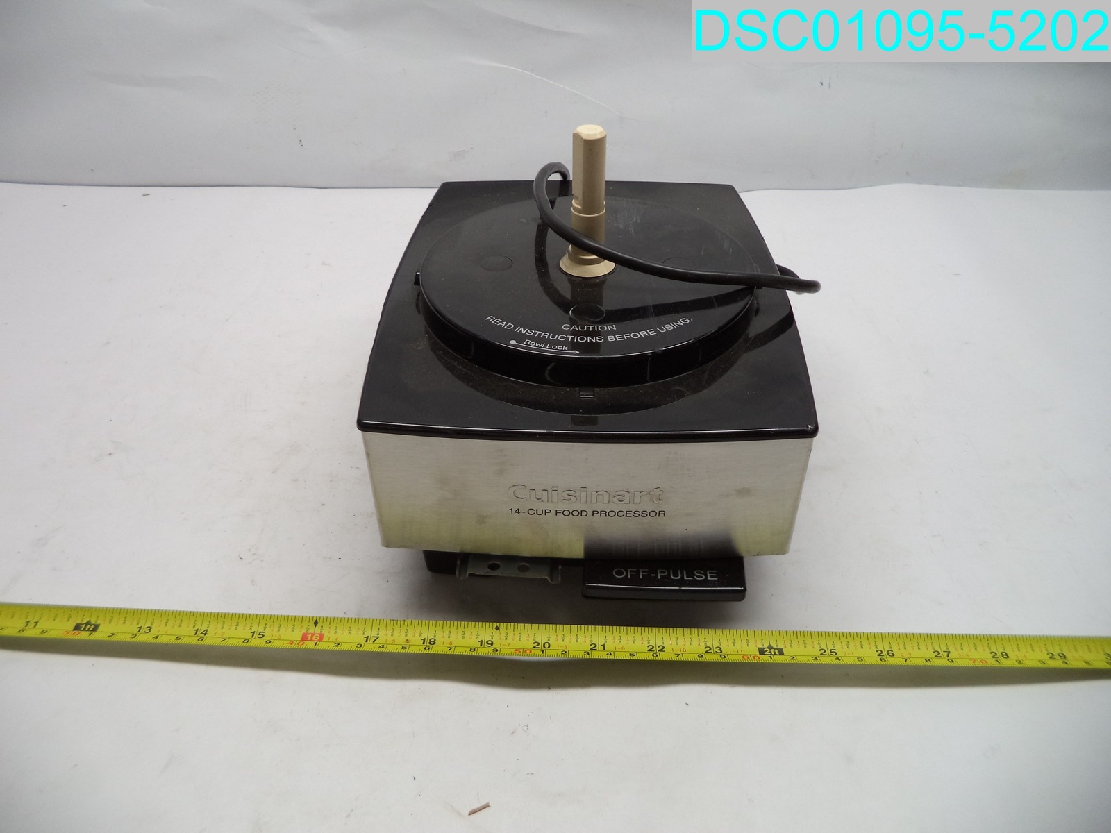 Used BOTTOM ONLY MISSING ON BUTTON V10298 Cuisinart Custom 14 Cup Food Processor