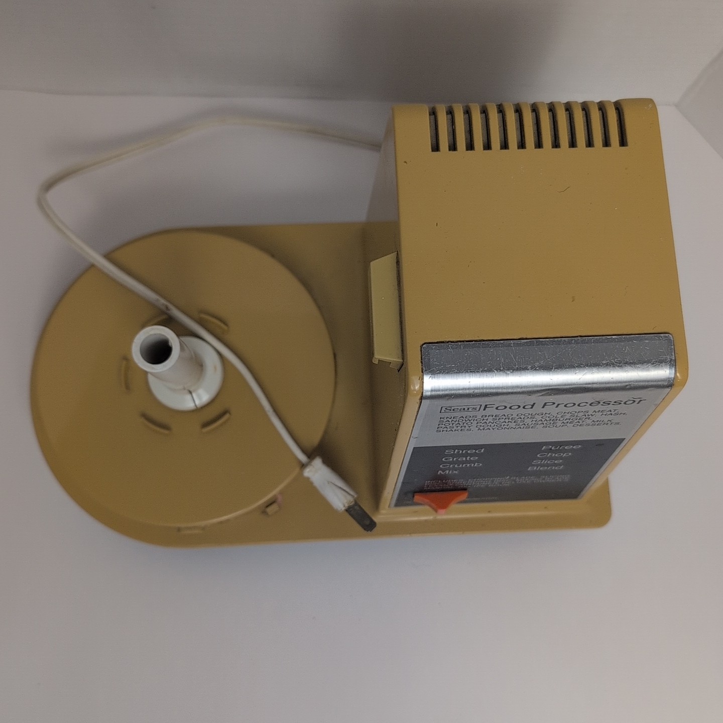 Sears Counter Craft Food Processor Model 400.822820 Replacement Base Only Works