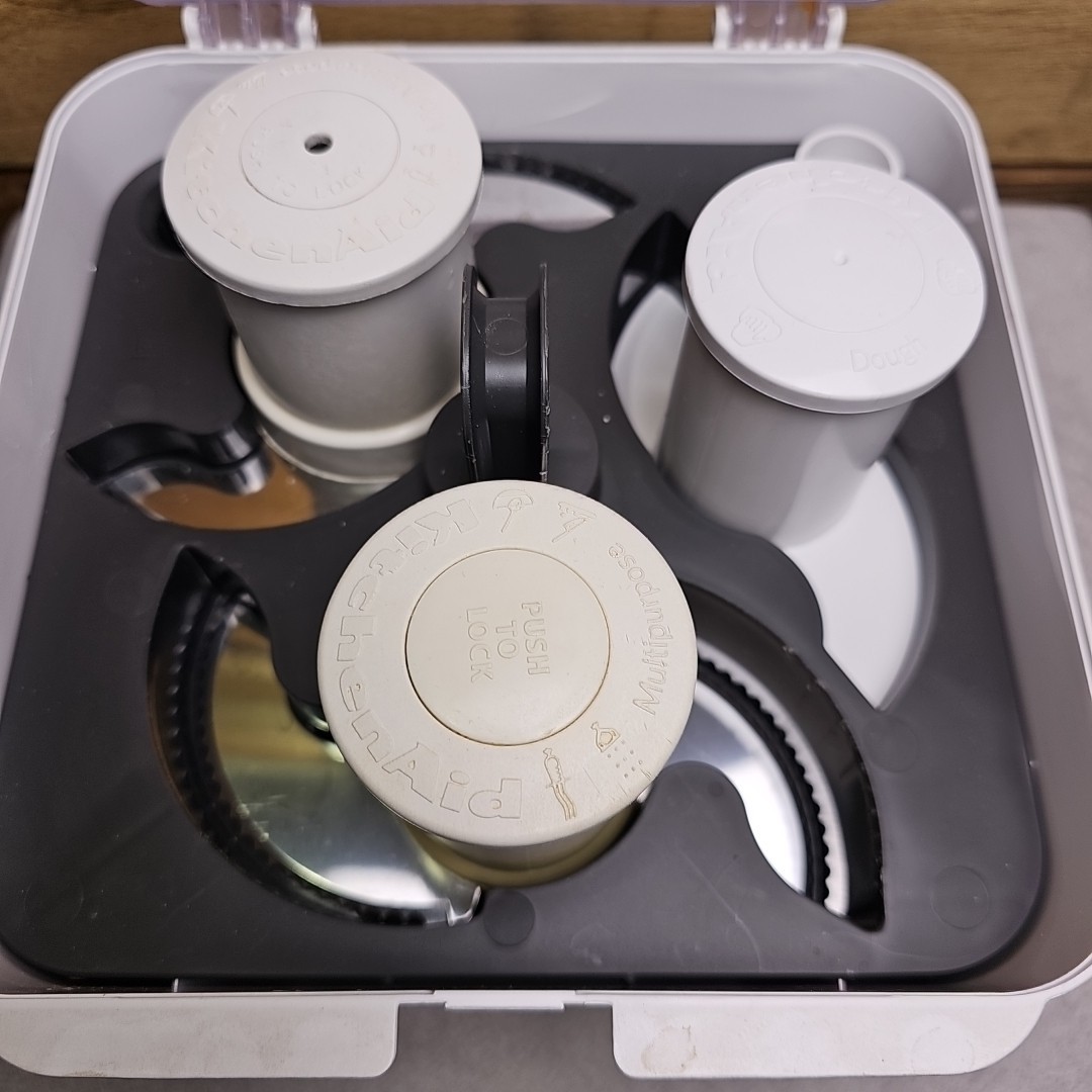KitchenAid Food Processor Attachments Blades Discs Dough Blade Storage Case
