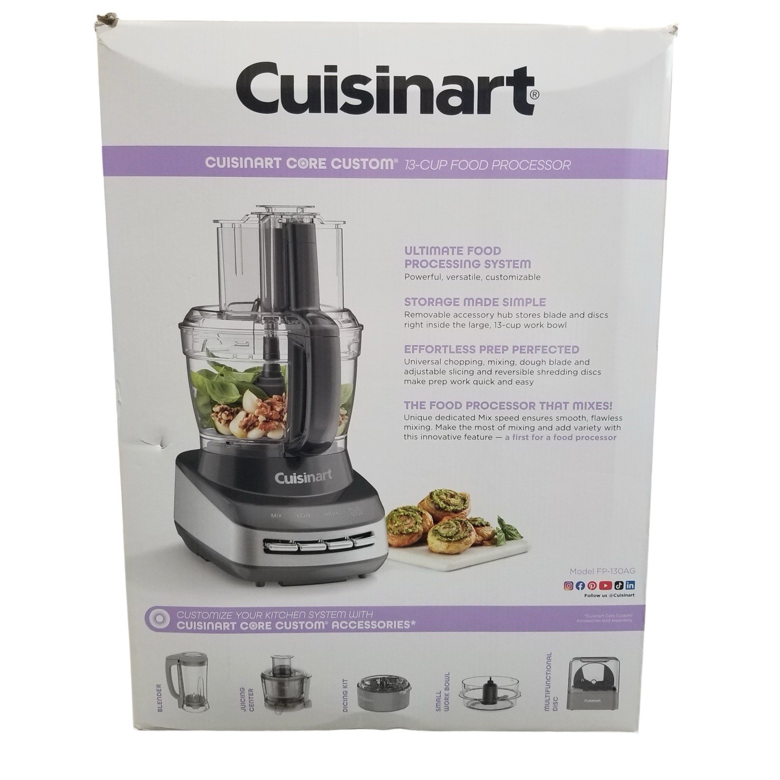 Cuisinart Core Custom 13-Cup Food Processor • Chop, Puree, Shred, Slice & More