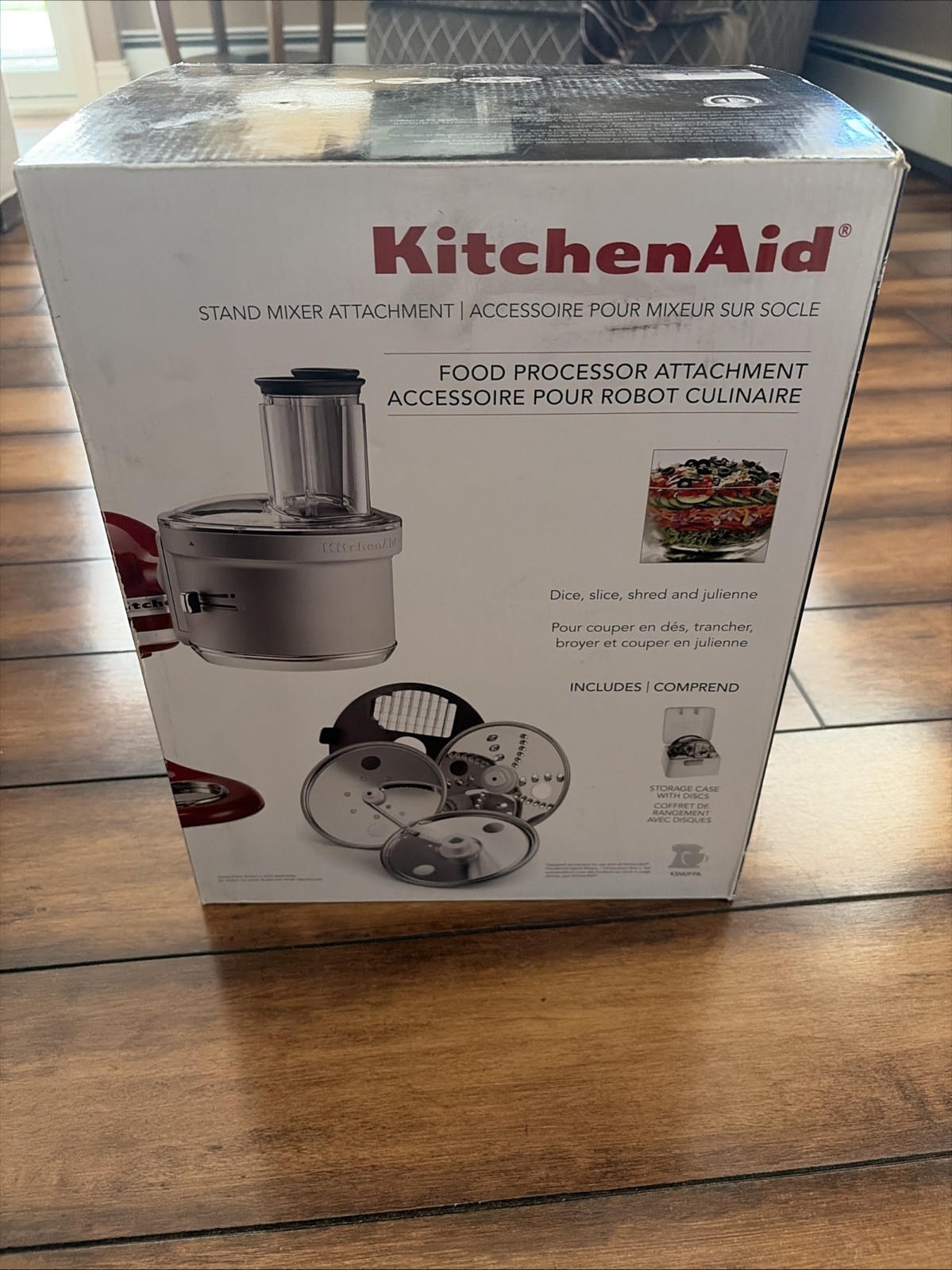 KSM2FPA Food Processor Attachment, Dicing Kit, Silver