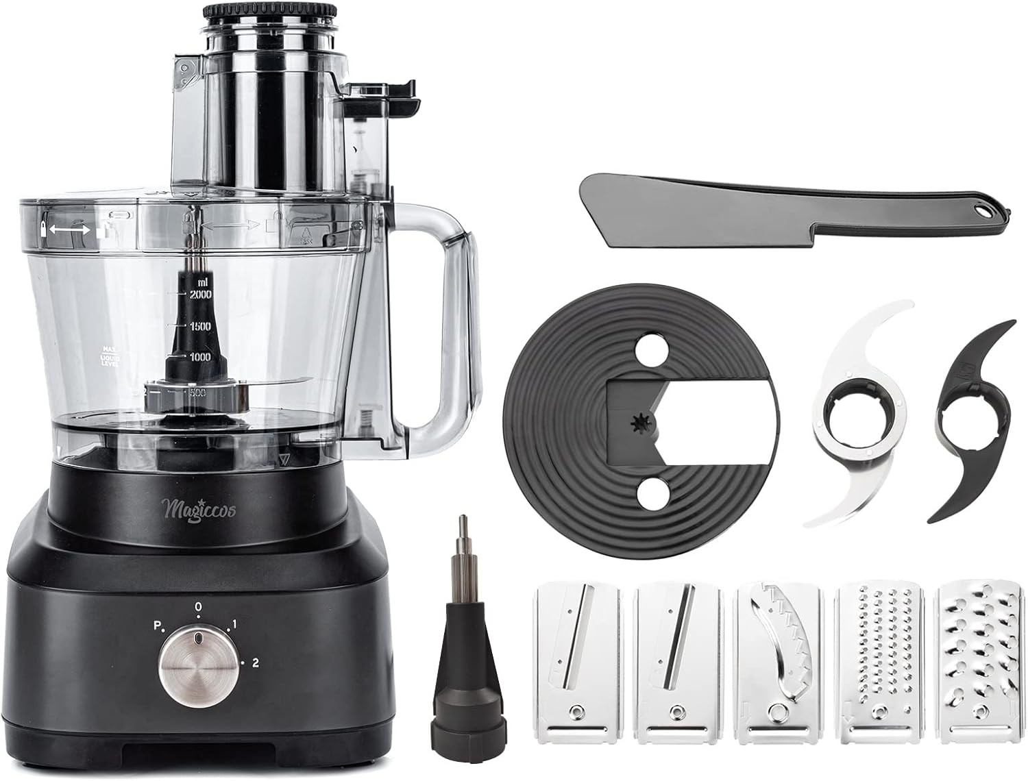 14 Cup Food Processor XL Bowl Large Feed Chute Slice Shred Mix