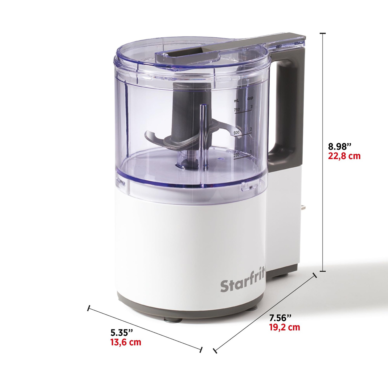 Electric Oscillating Food Processor – 4 Cups – Measuring Spoon – High, Low & …