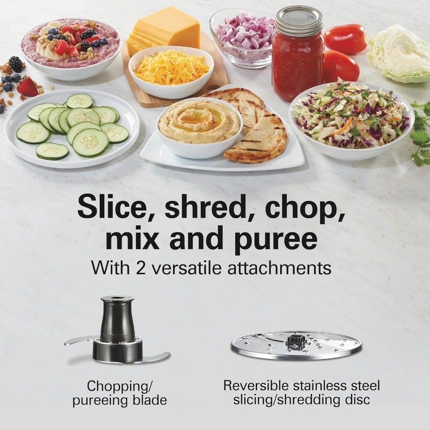 Hamilton Beach Stack & Snap Food Processor and Vegetable Chopper,(70725A)
