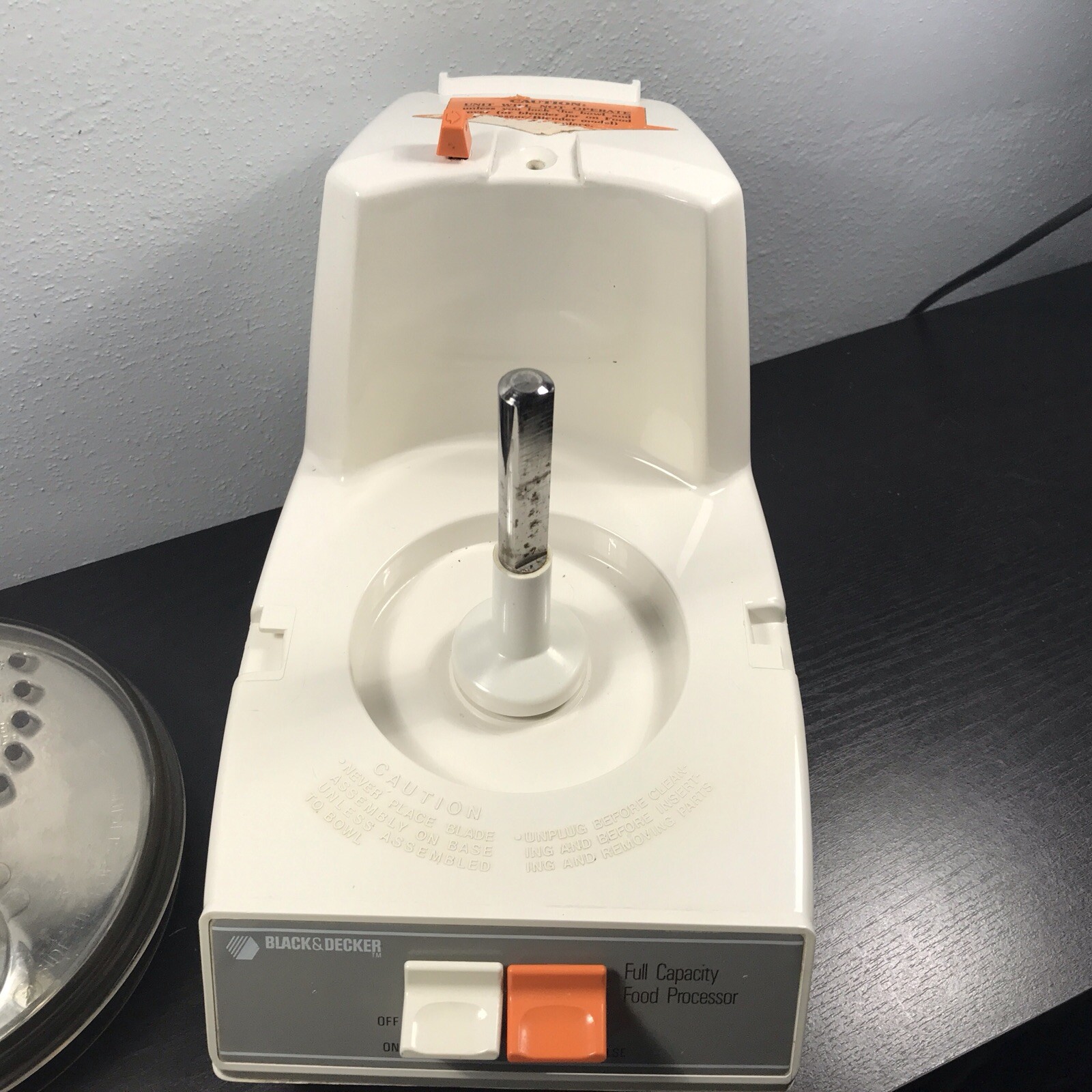Vtg Black & Decker Food Processor D1FP1D Full Capacity 1986 USA Tested Clean