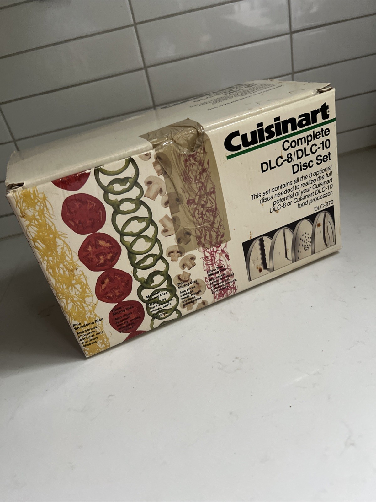 Cuisinart Complete DLC-8/DLC-10 Food Processor 8 Disc Set Many Unused JAPAN
