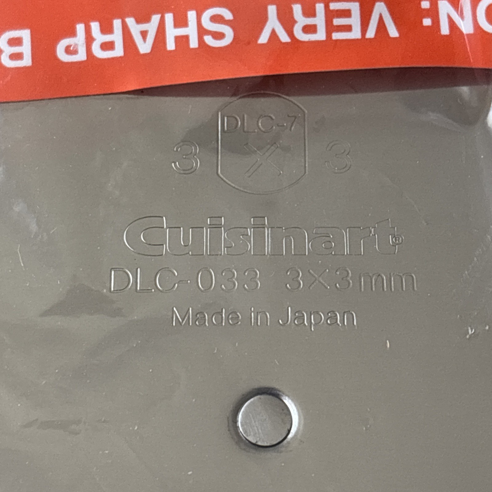 Cuisinart DLC-033 Food Processor Shredding Disc 3x3mm Disc Blade For DLC-7 Only